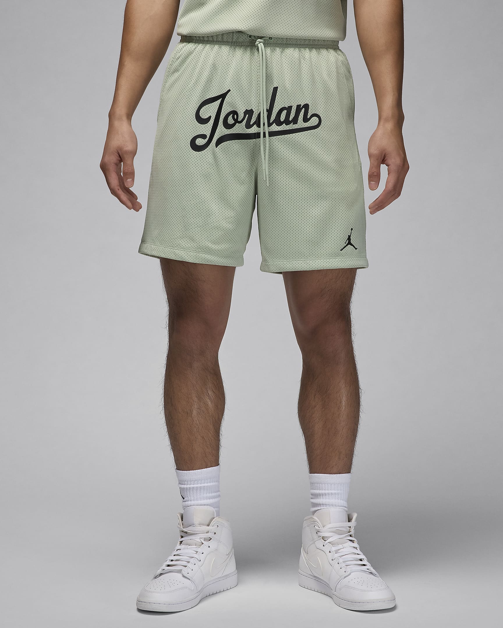 Jordan Flight MVP Men's Mesh Shorts - Seafoam/Black/Black