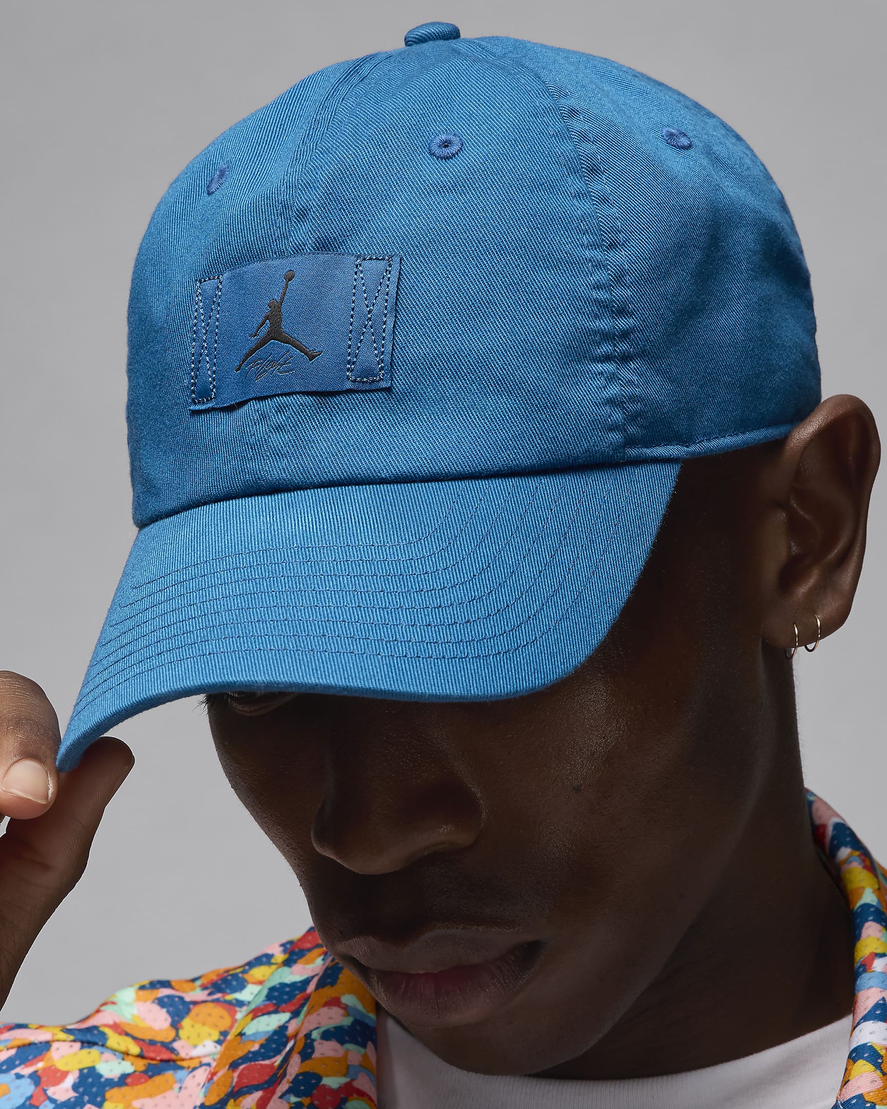 Jordan Club Cap Adjustable Hat - Industrial Blue/Black