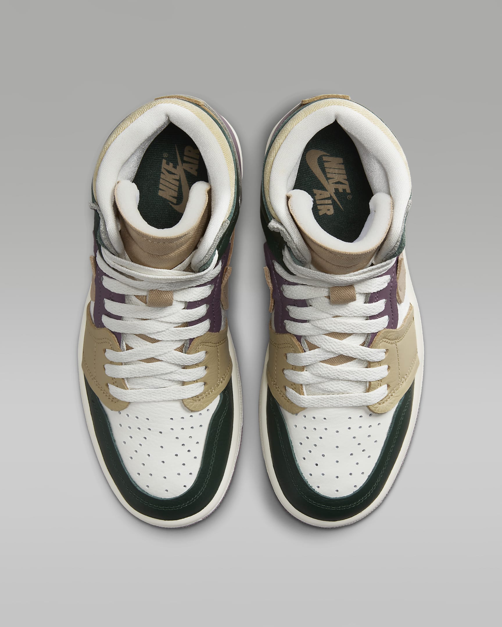 Air Jordan 1 High Method of Make Women's Shoes - Galactic Jade/Sail/Sky J Mauve/Desert