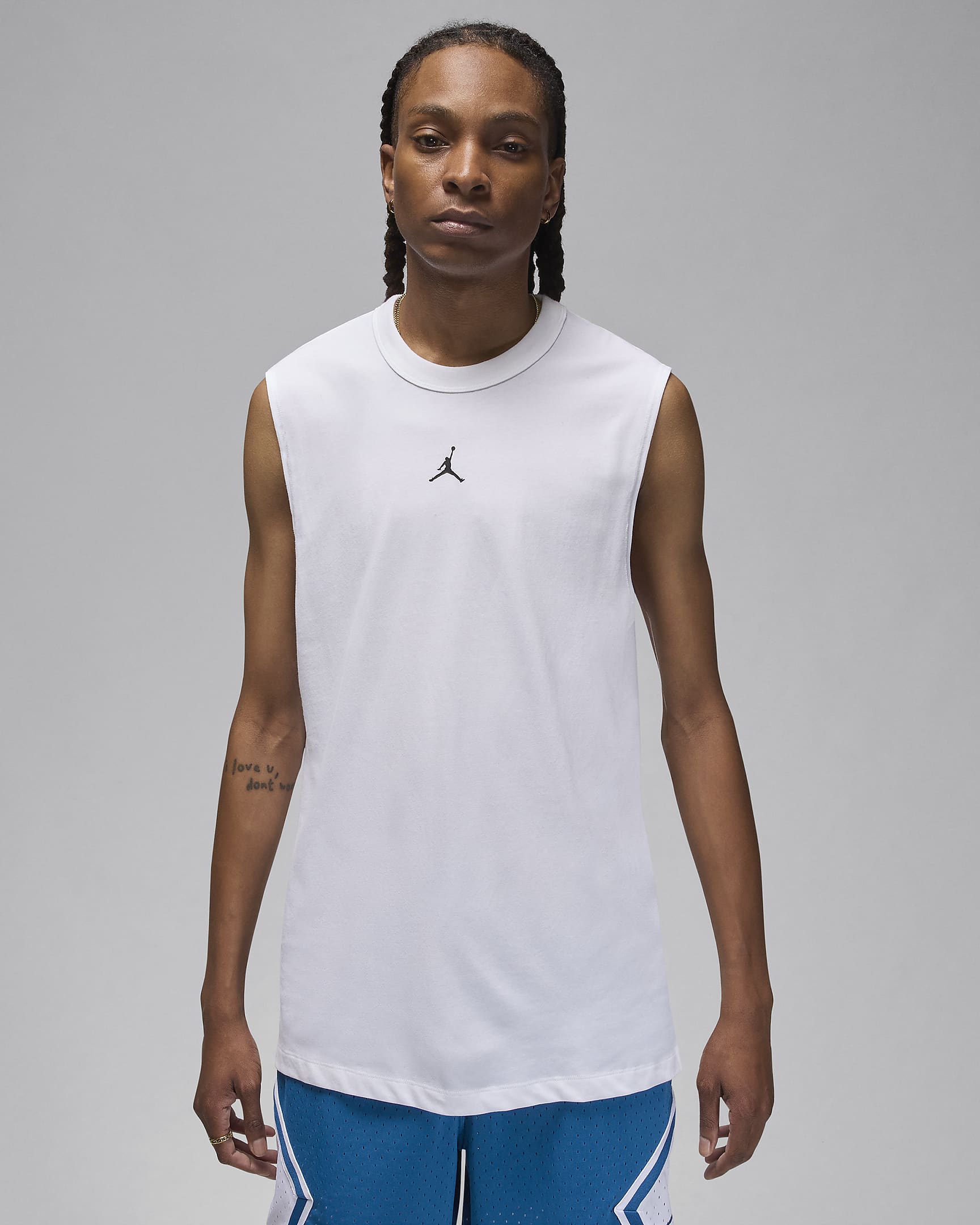 Jordan Sport Men's Dri-FIT Sleeveless Top - White/Black