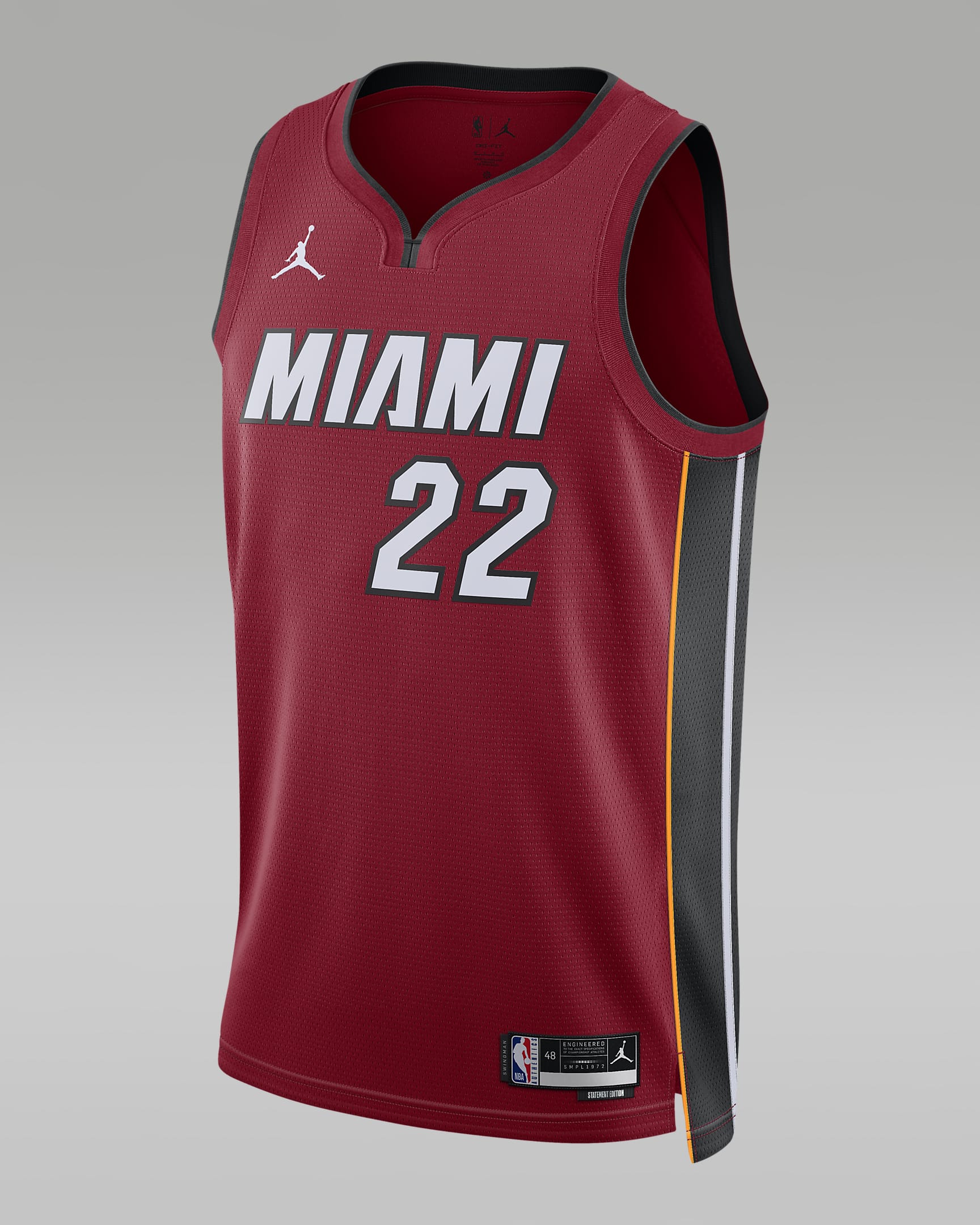 Jersey Jordan Dri-FIT de la NBA Swingman para hombre Miami Heat Statement Edition - Rojo duro