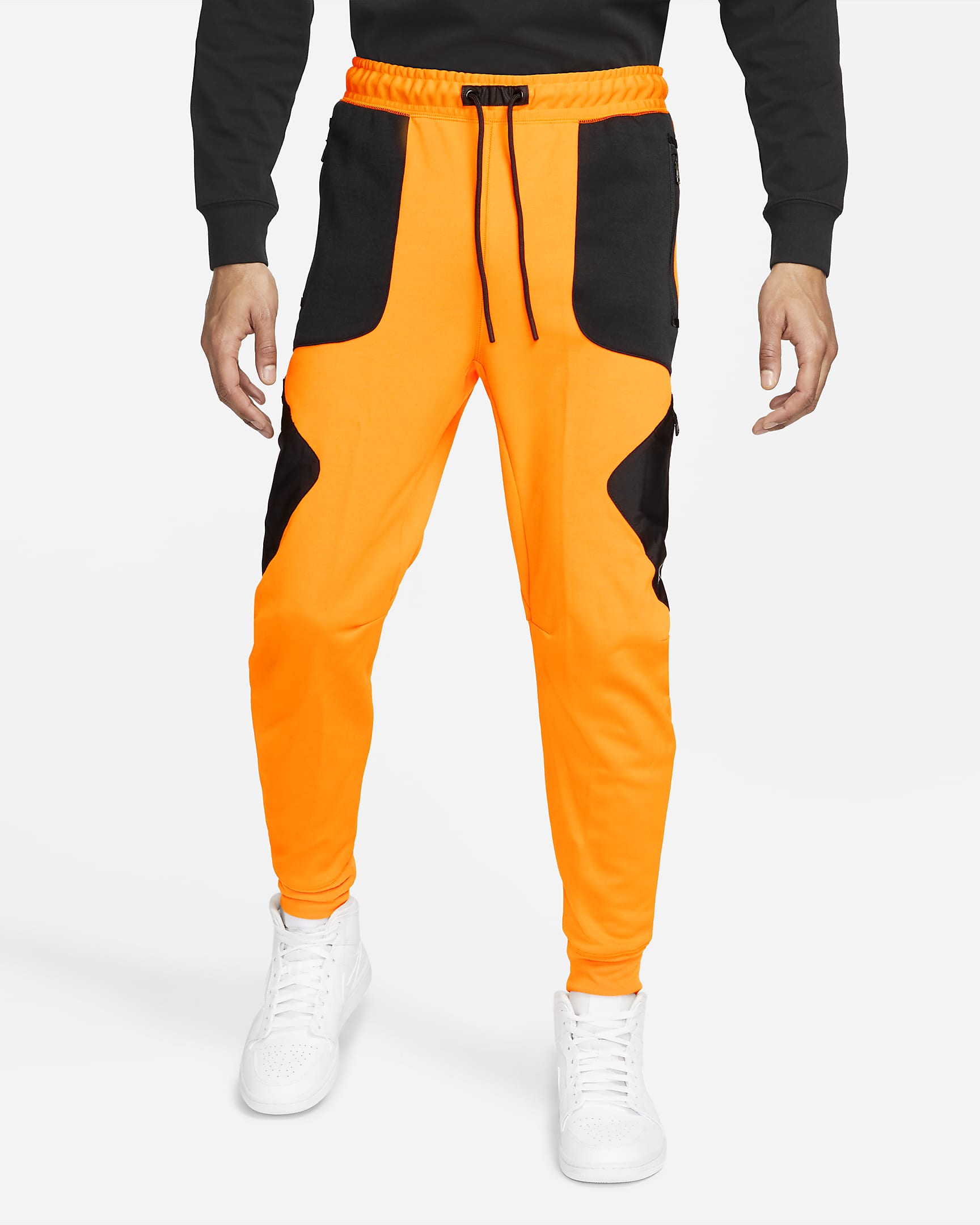 Jordan x Zion Men's Trousers - Orange Peel/Black