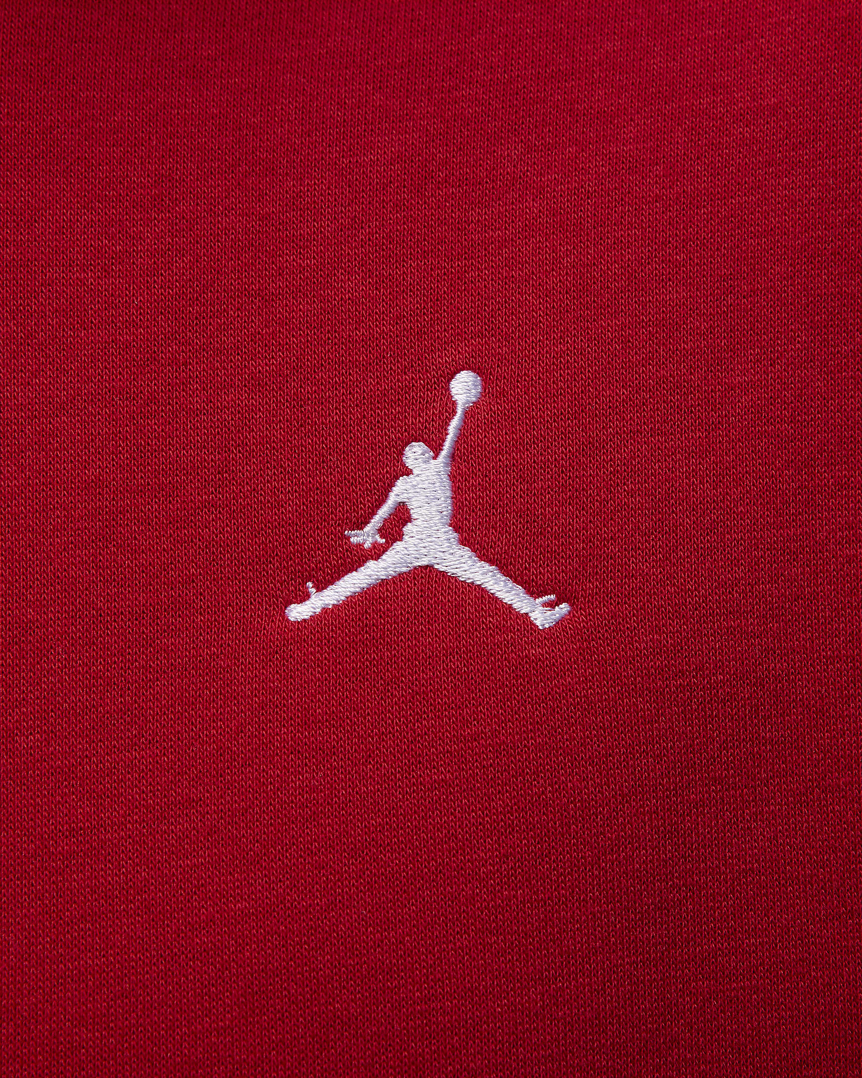 Sweat à capuche en tissu Fleece Jordan Brooklyn pour homme - Gym Red/Blanc