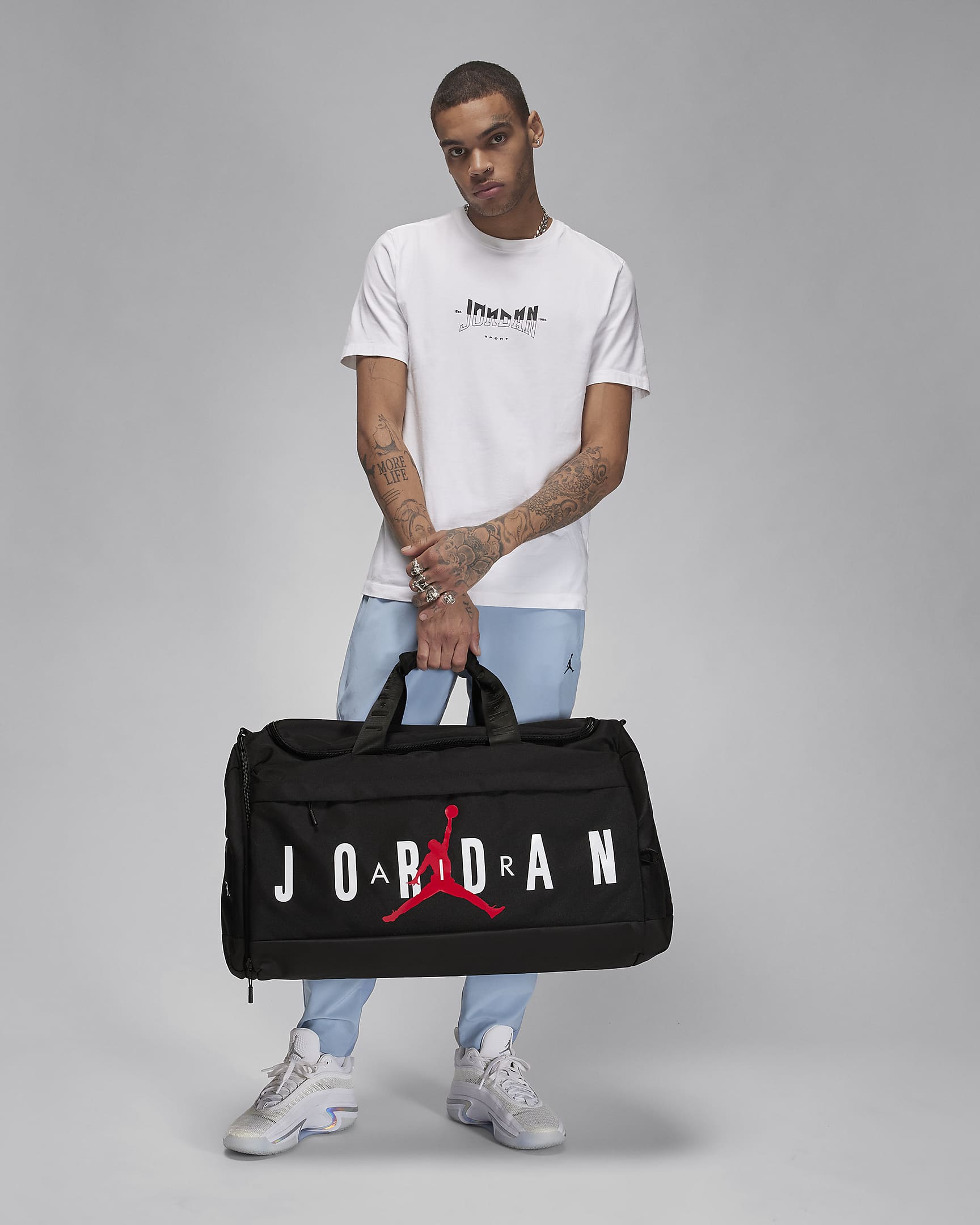 Maleta duffel (81 L) Jordan Velocity - Negro