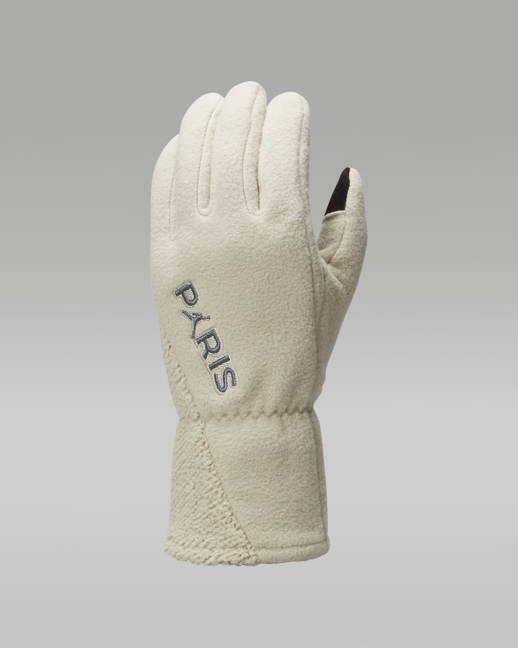 Guantes de tejido Fleece para hombre Jordan Paris - Blanco