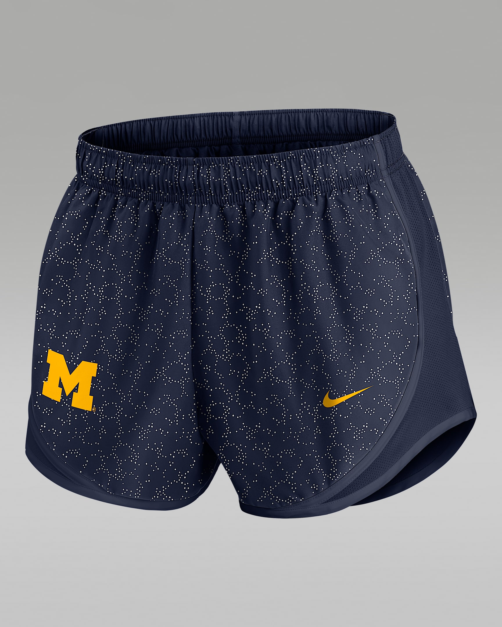 Michigan Pattern Tempo Women's Nike College Dri-FIT Shorts - Navy