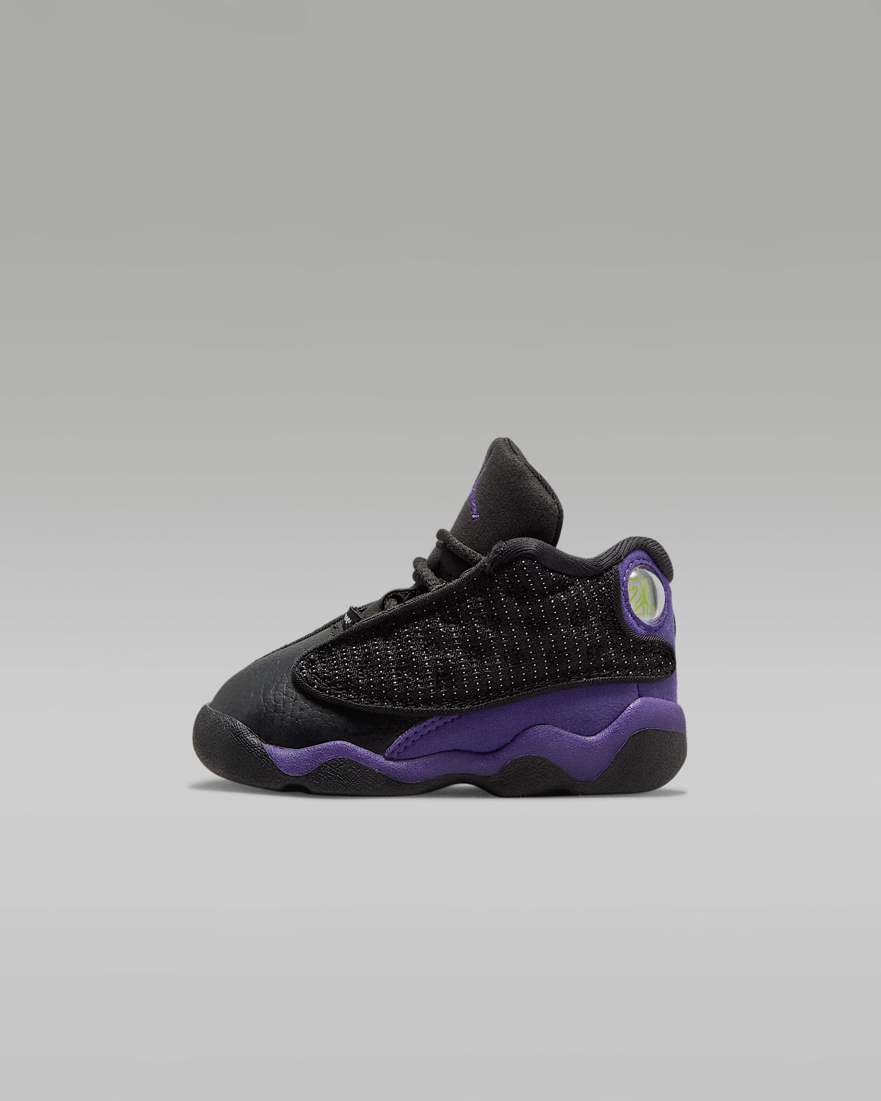Jordan 13 Retro Infant/Toddler Shoes - Black/White/Court Purple