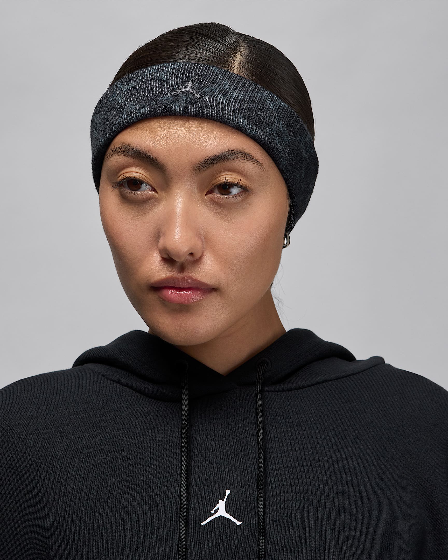 Bandeau en molleton Jordan Dri-FIT - Noir/Off Noir/Iron Grey