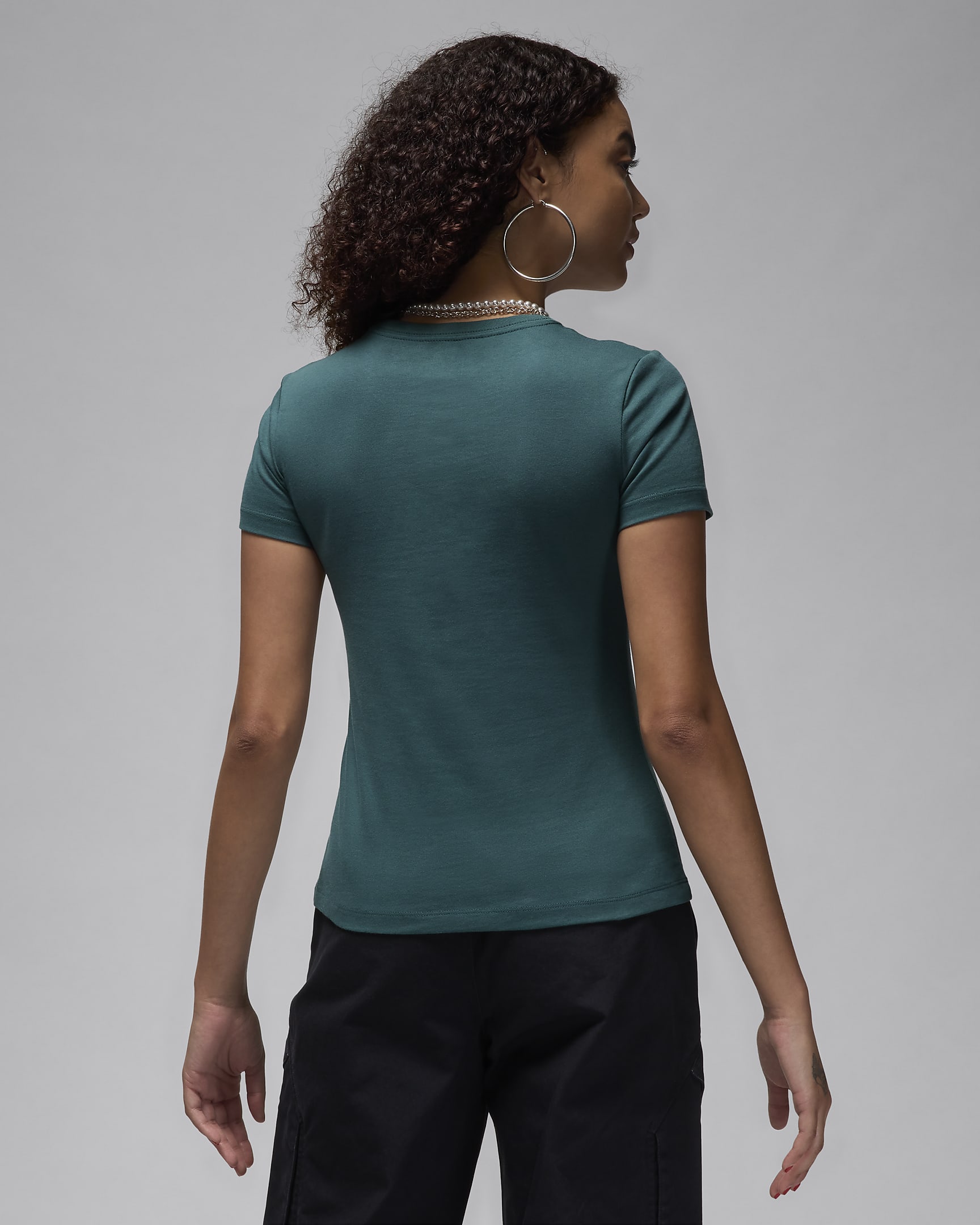 Playera de ajuste slim para mujer Jordan Essential - Verde oxidado