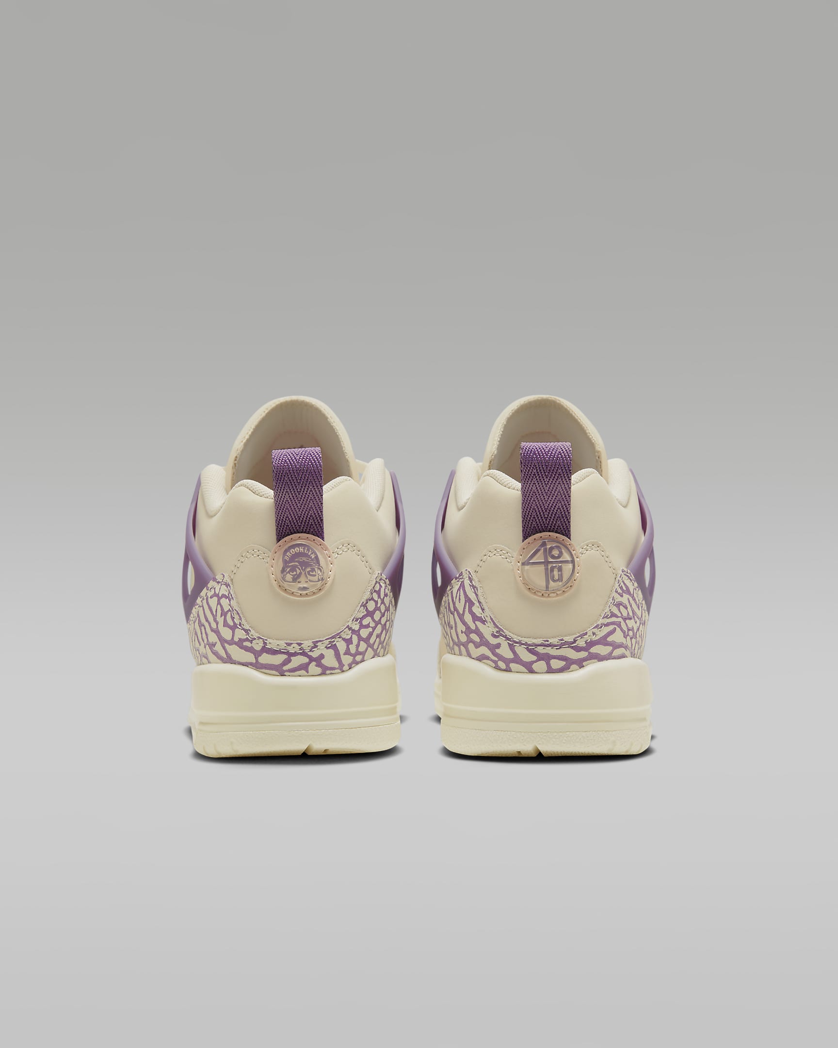 Jordan Spizike Low Big Kids' Shoes - Legend Light Brown/Violet Dust/Sail/Crimson Tint