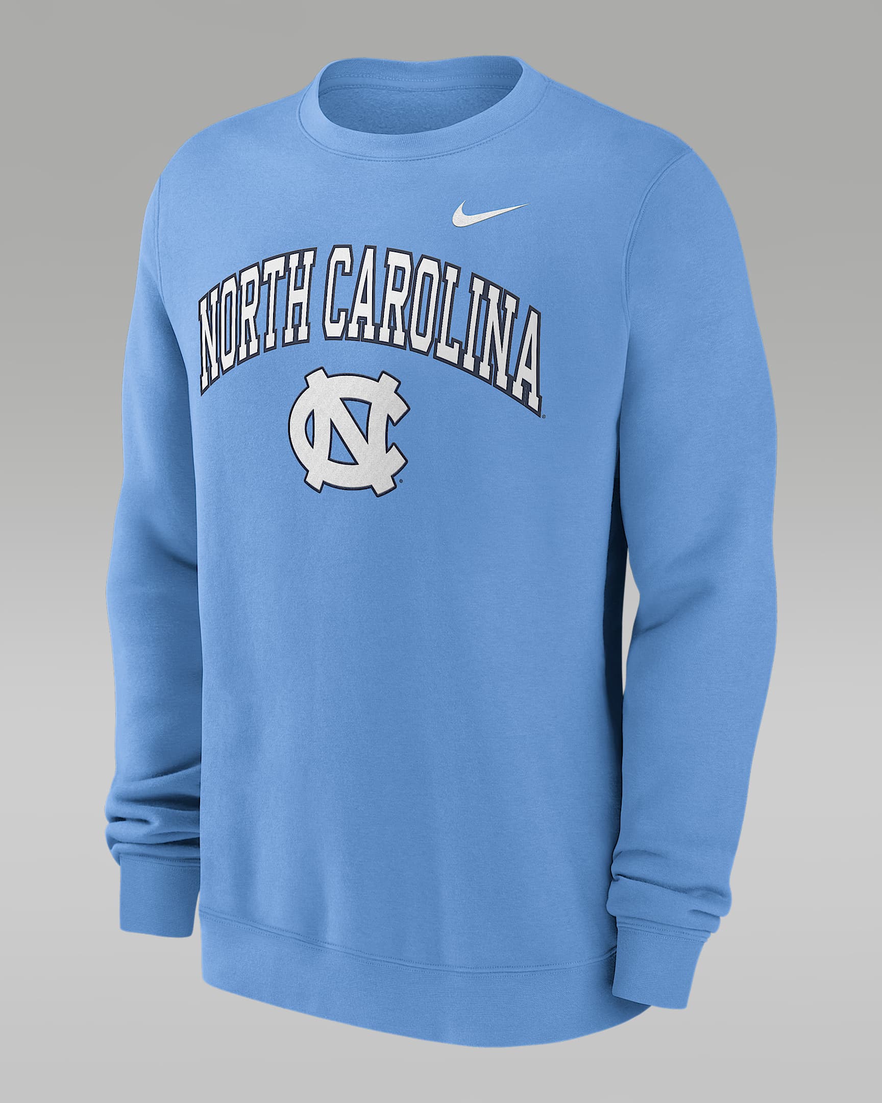 North Carolina Arch Men's Nike College Pullover Crew - Light Blue