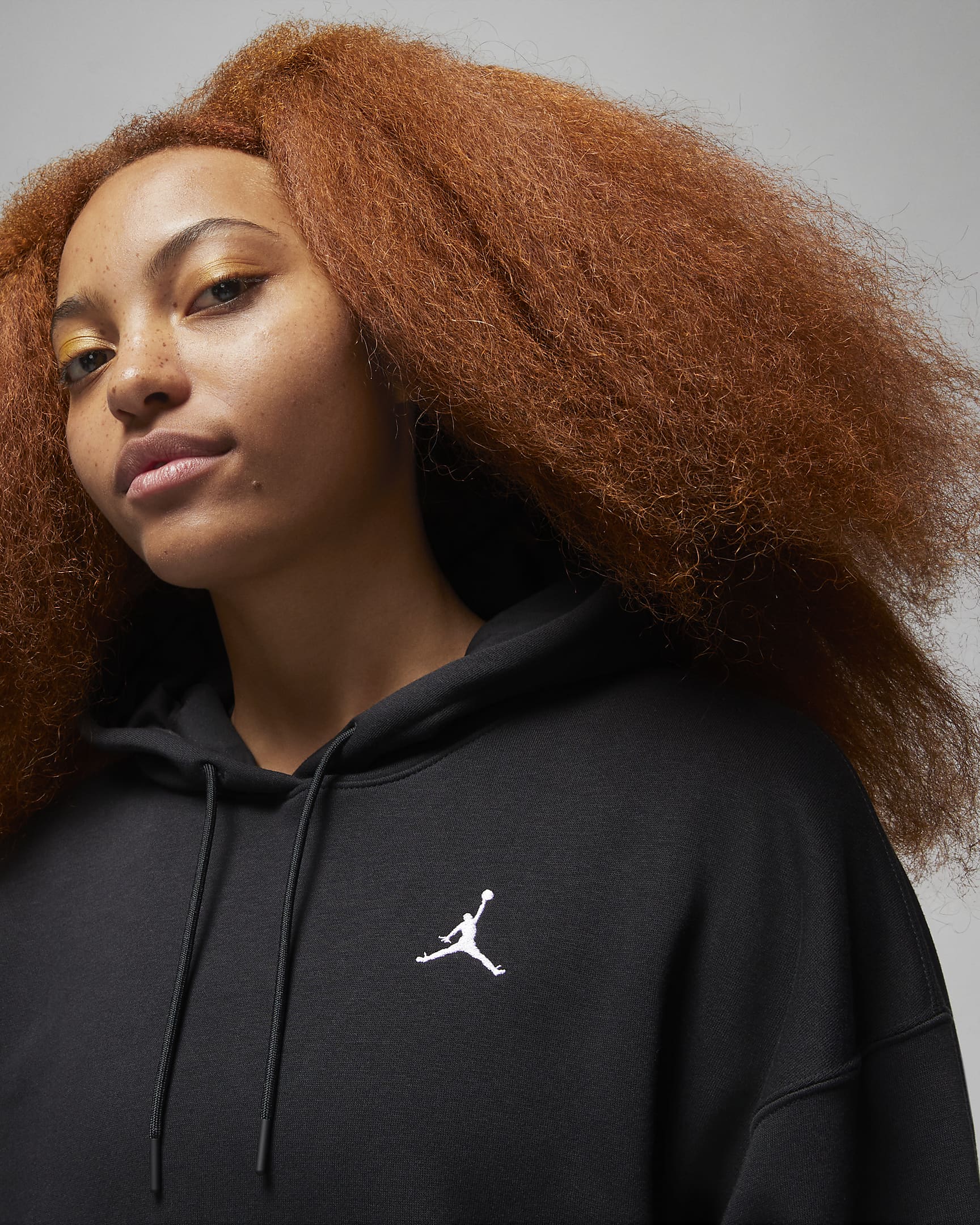 Jordan Brooklyn Fleece Women's Hoodie - Black/White