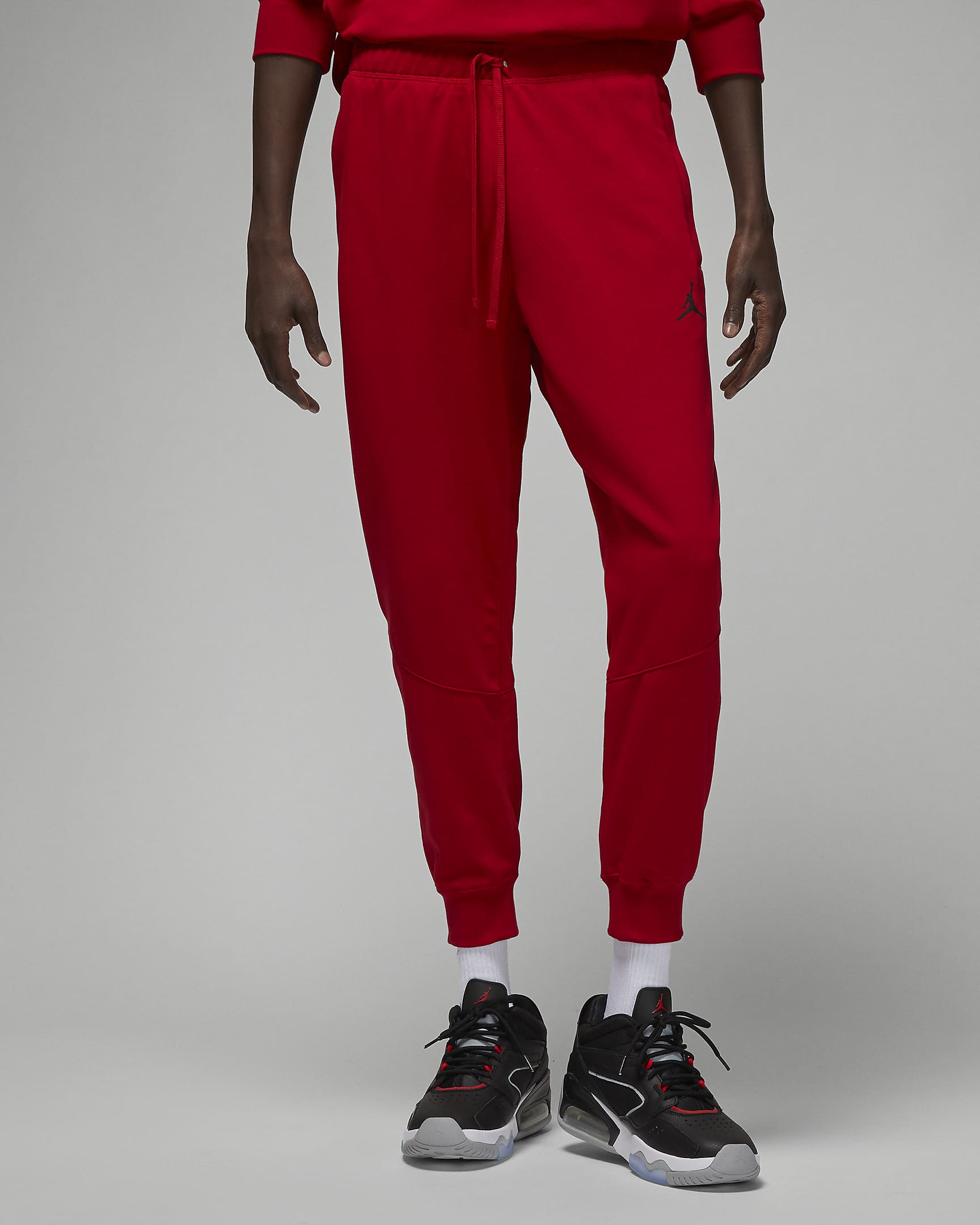 Jordan Dri-FIT Sport fleecebukse til herre - Gym Red/Svart