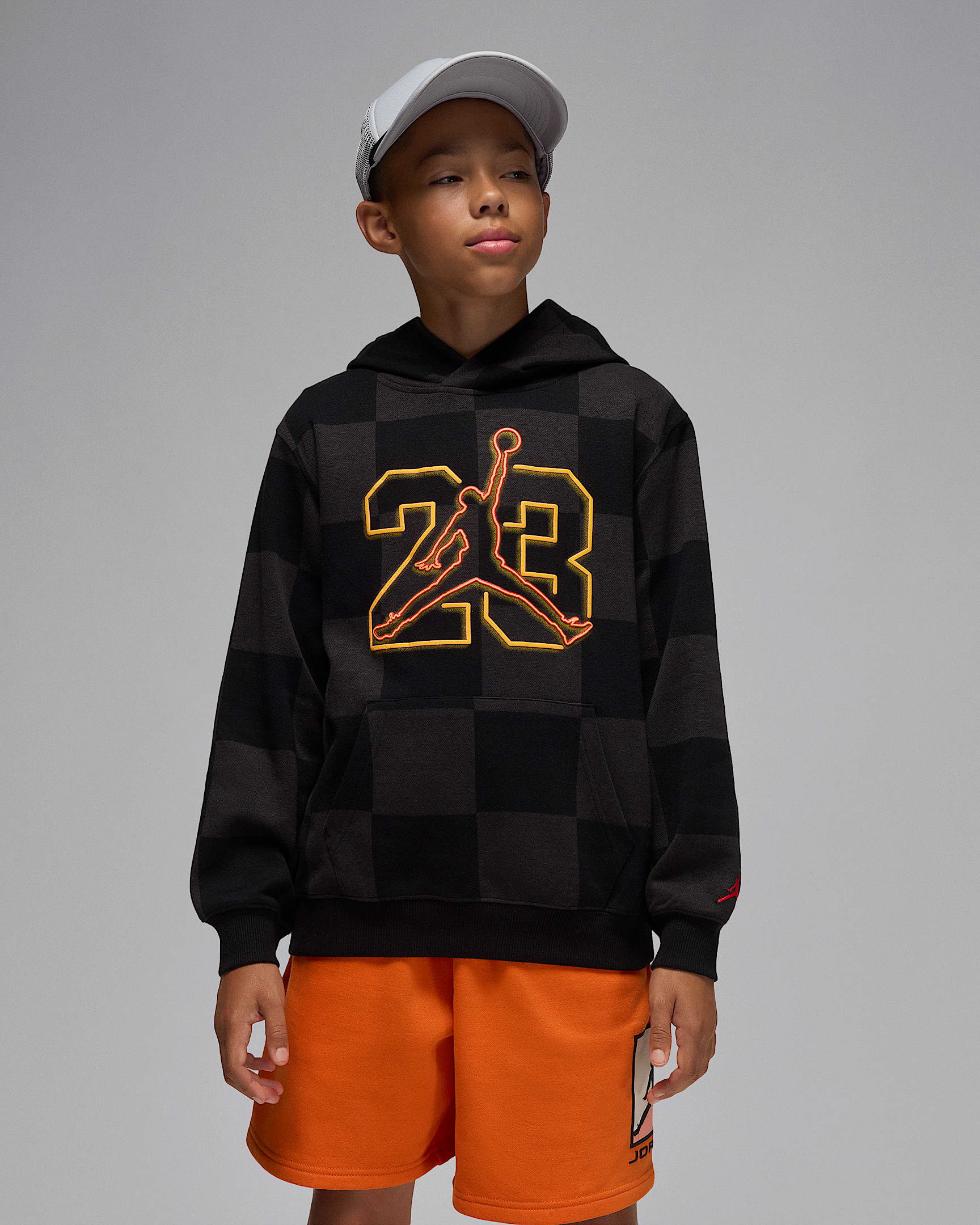 Jordan Big Kids' Deep Dish Pullover Hoodie - Black