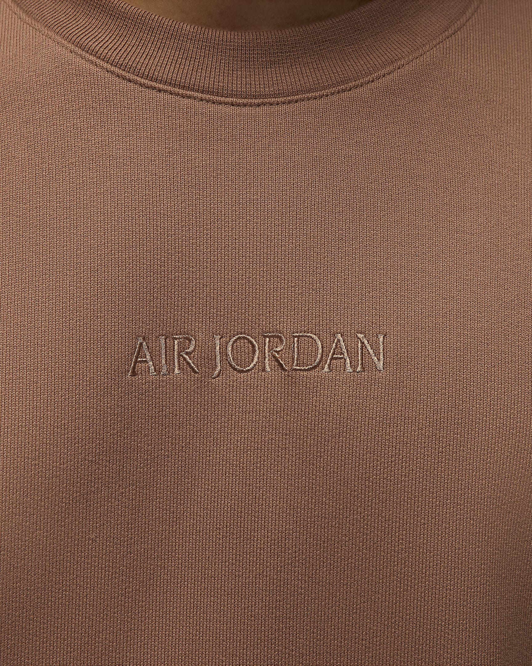 Sweat à col ras-du-cou en tissu Fleece Air Jordan Wordmark pour homme - Archaeo Brown