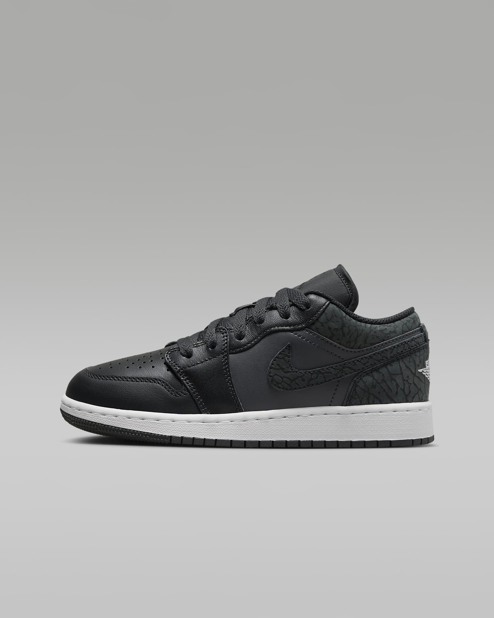 Air Jordan 1 Low SE Older Kids' Shoes - Off-Noir/White/Black/Black