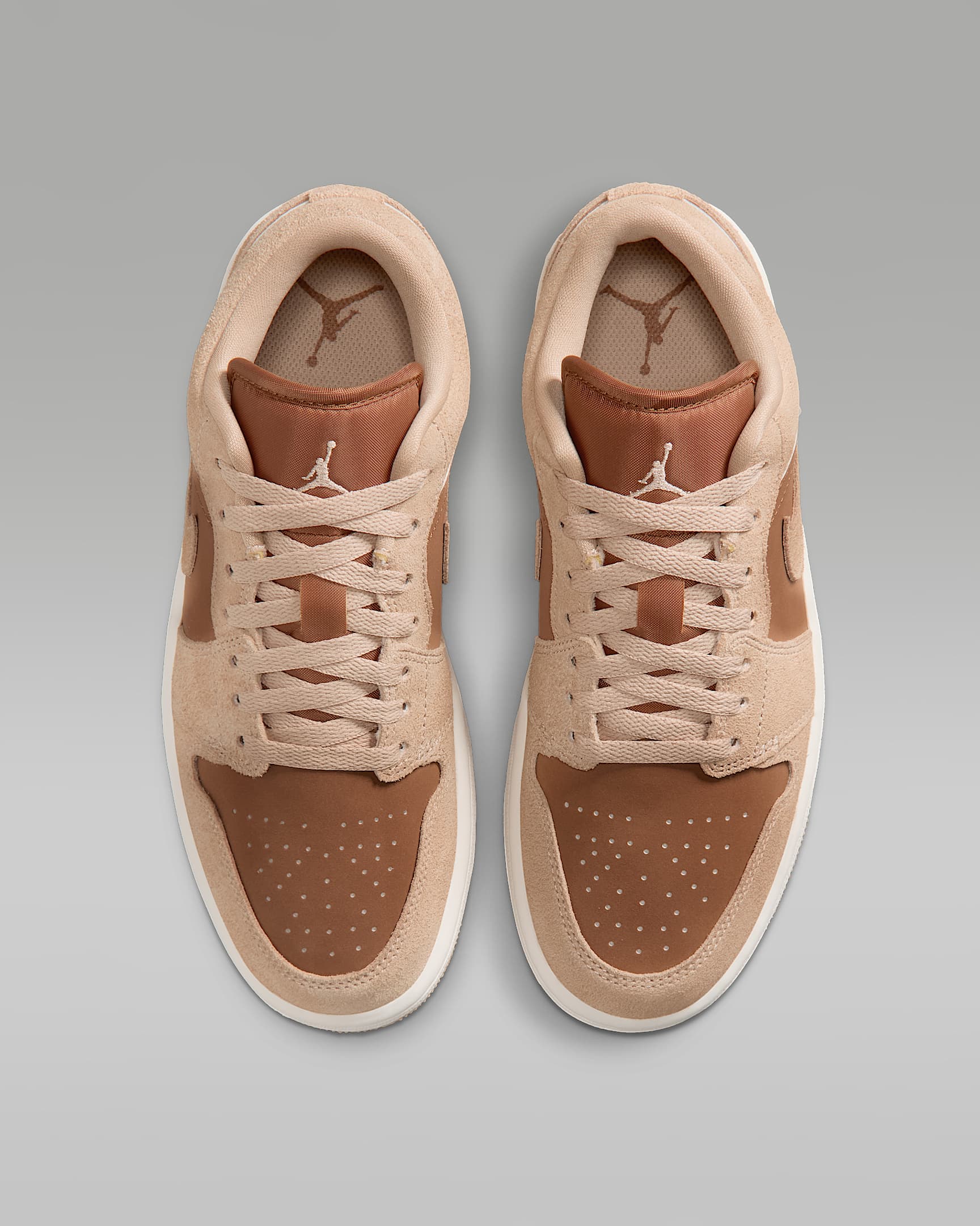 Air Jordan 1 Low Women's Shoes - Legend Medium Brown/Chalk/Light British Tan
