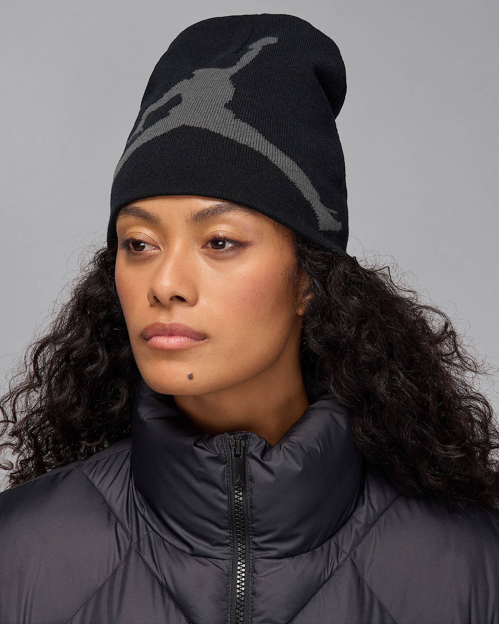 Jordan Brooklyn Peak Beanie - Black/Black/Black/Anthracite