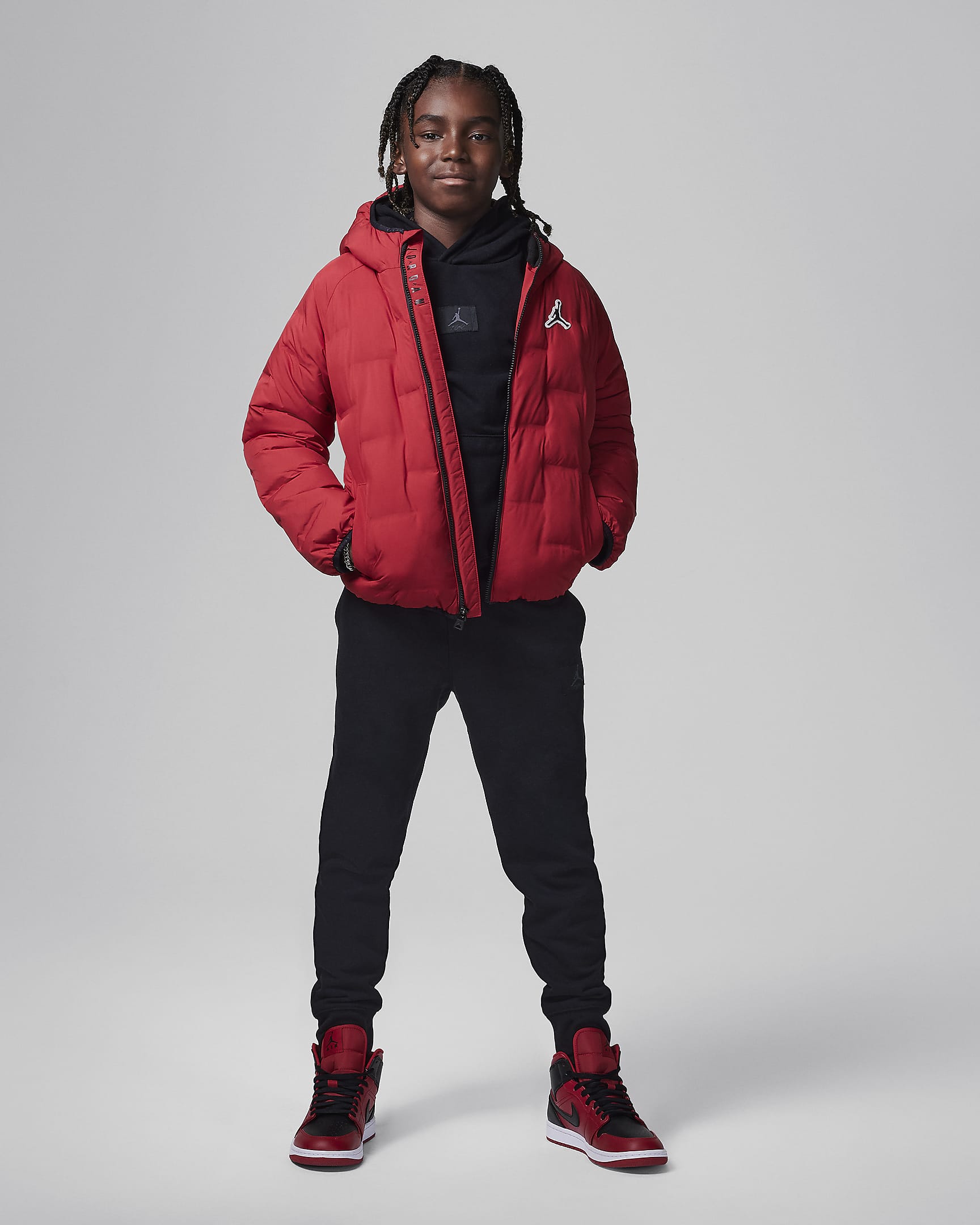 Jordan Older Kids' Welded Puffer Jacket - Gym Red