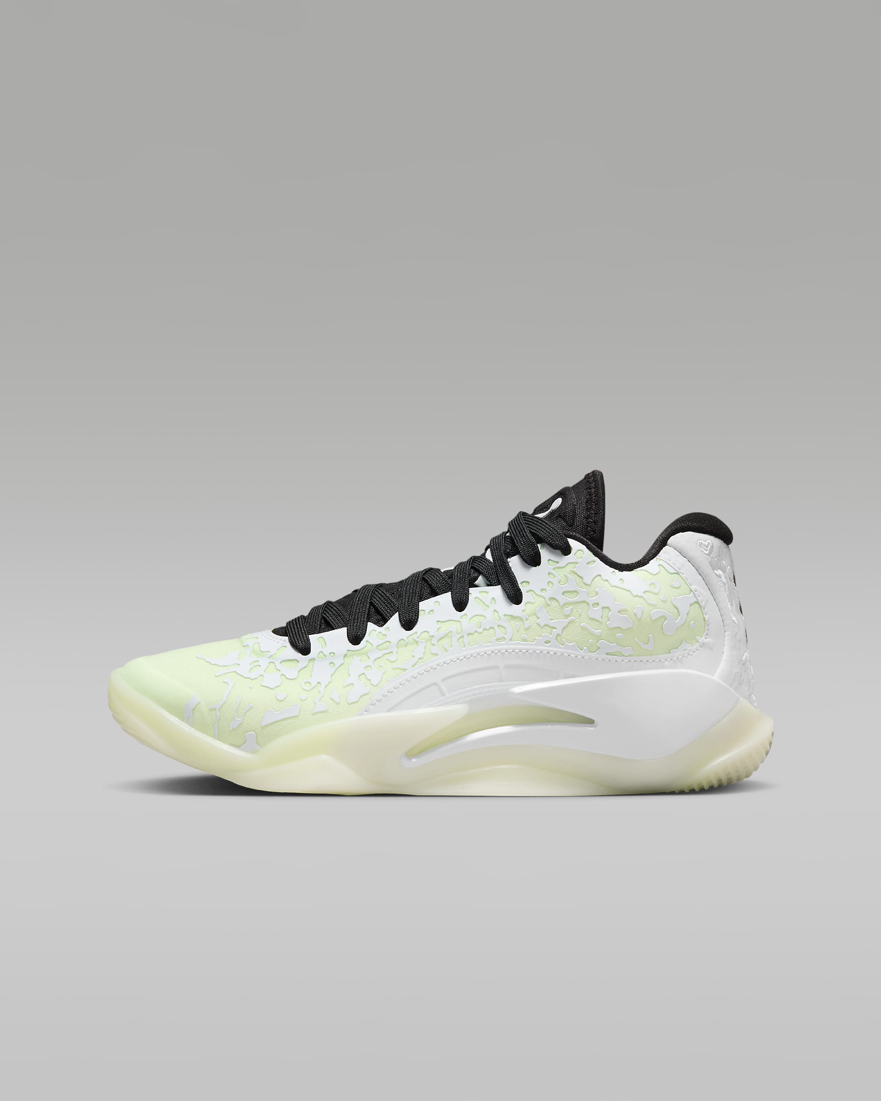 Zion 3 Older Kids' Basketball Shoes - White/Black/Barely Volt/White