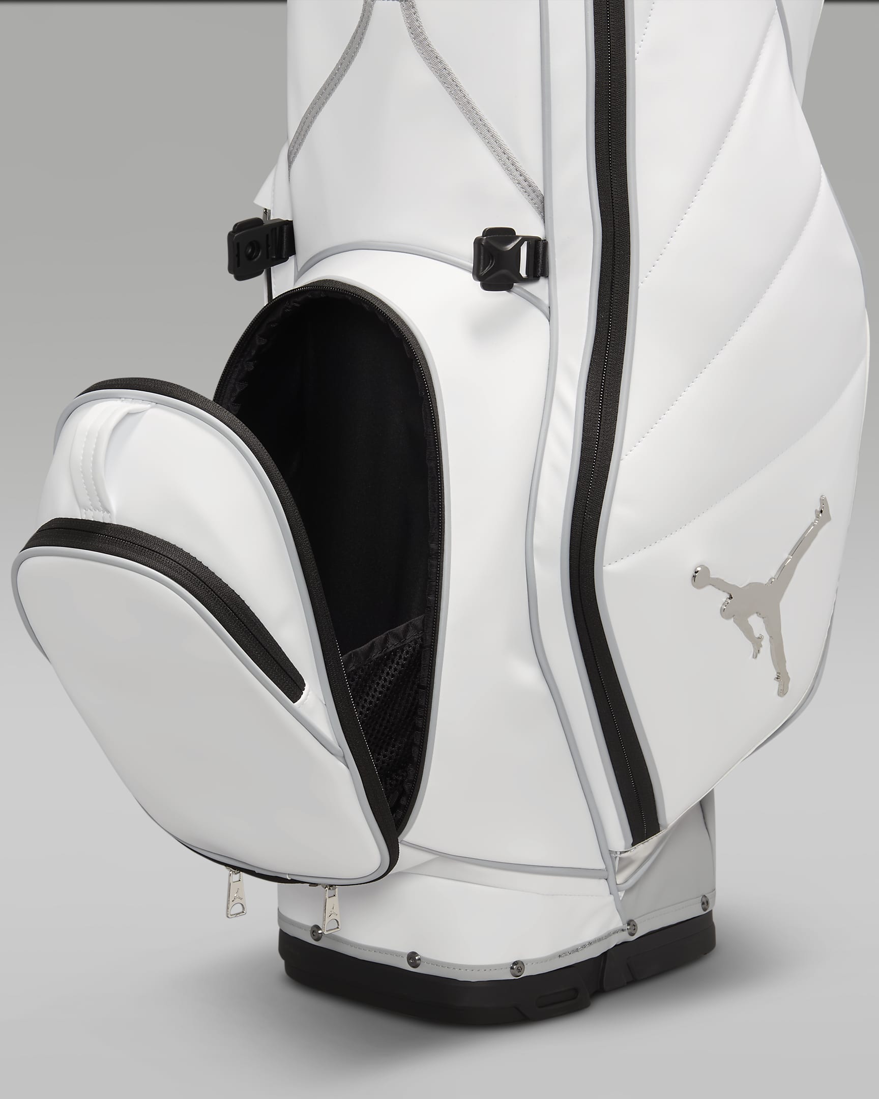 Jordan Fade Away Premium Mirror Six-Way Golf Bag - White/Wolf Grey/Metallic Silver