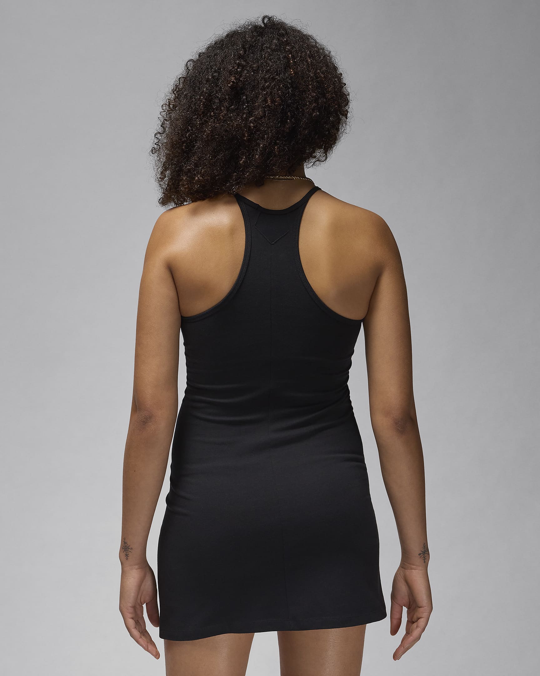 Robe en maille slim Jordan pour femme - Noir/Blanc