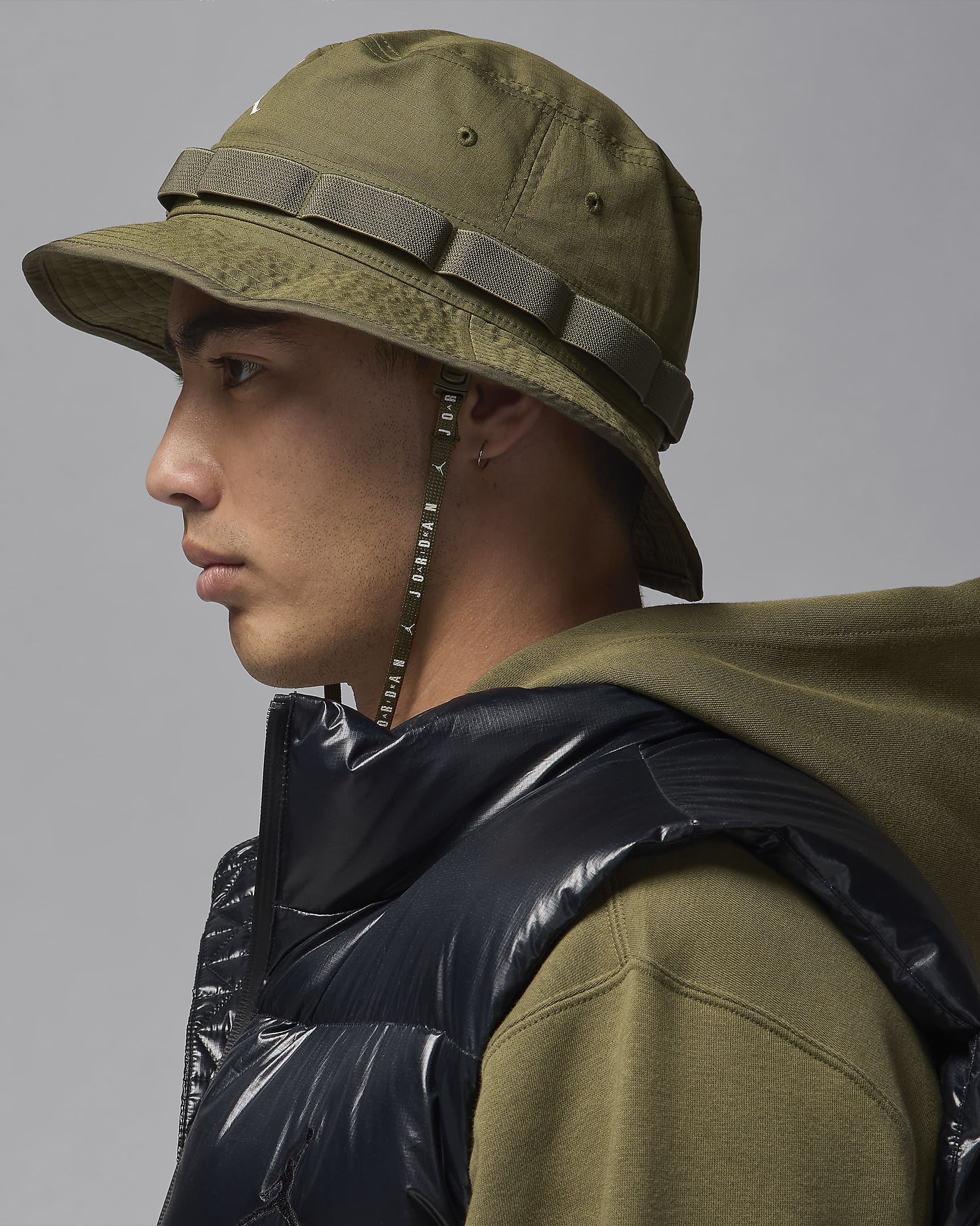 Jordan Apex Bucket Hat - Medium Olive/Medium Olive/Sail