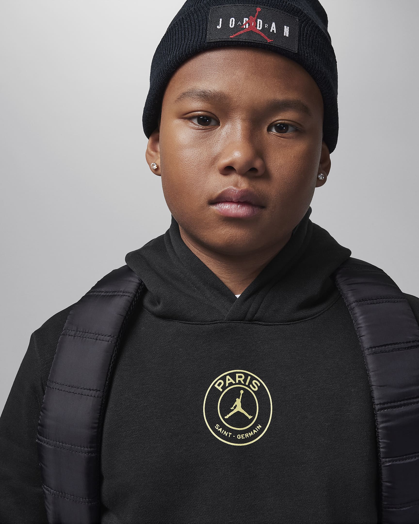 Paris Saint-Germain Hoodie für ältere Kinder - Schwarz