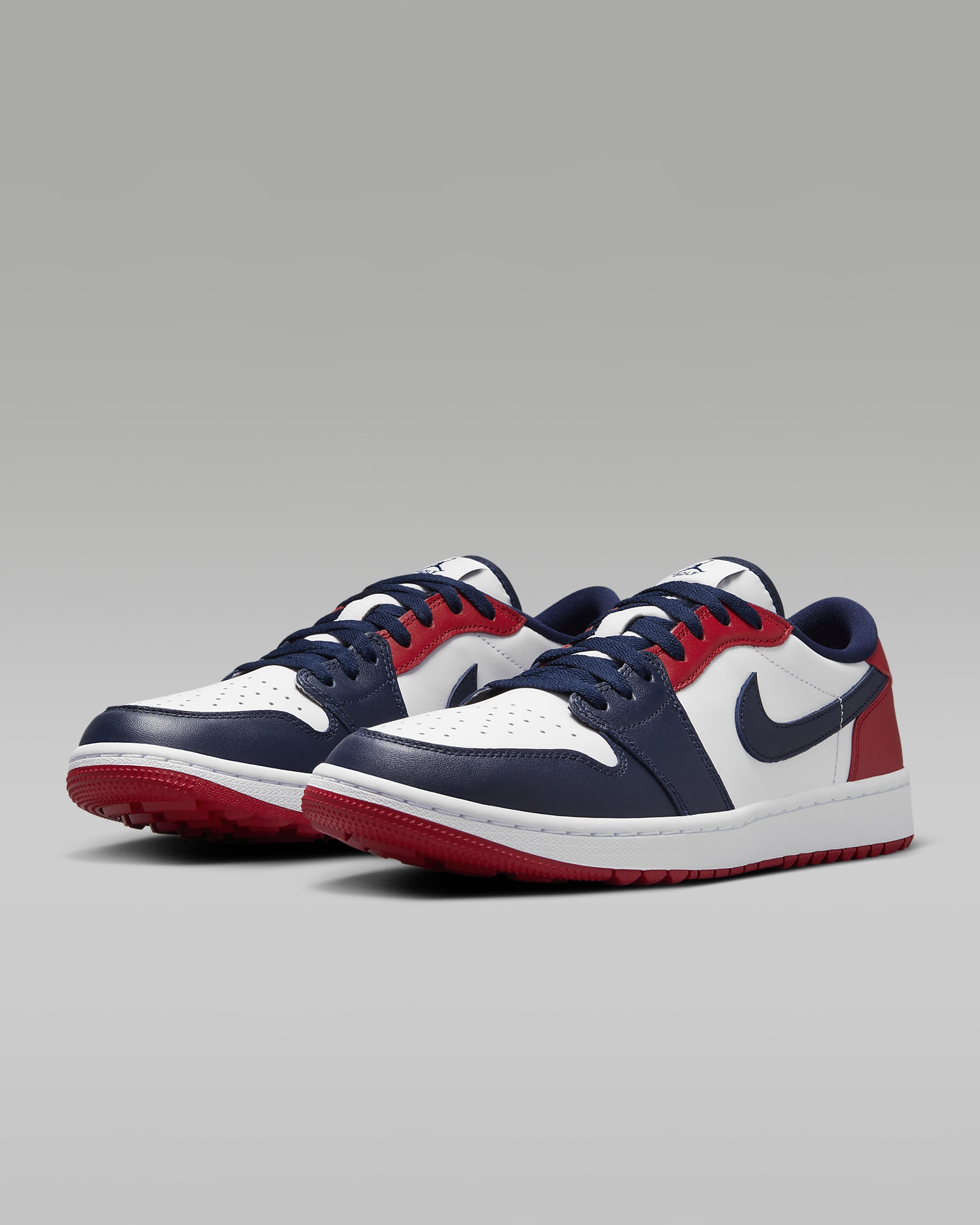 Sapatilhas de golfe Air Jordan 1 Low G - Branco/Vermelho Varsity/Obsidian