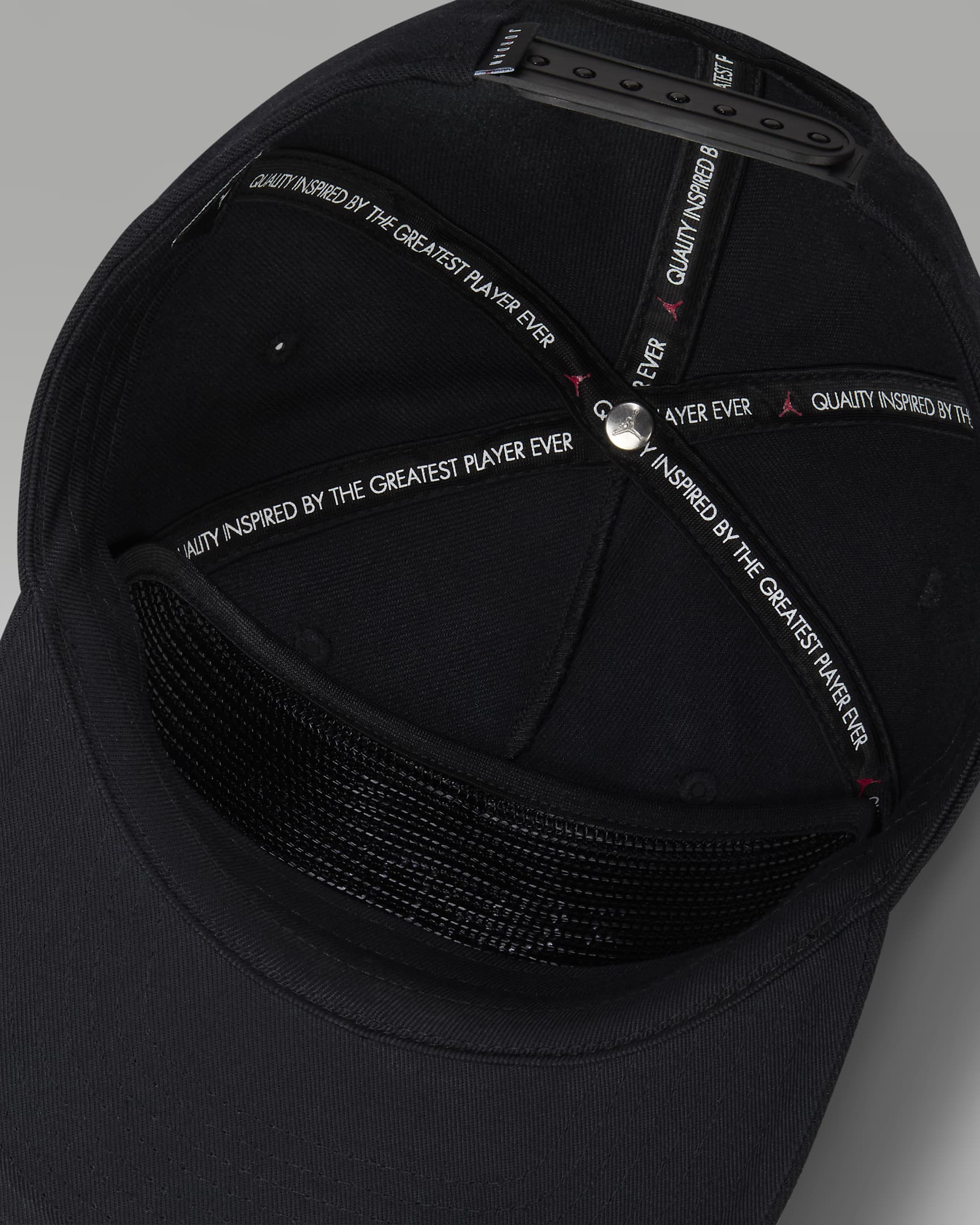 Jordan Pro Unstructured Flat-Bill Hat - Black/White