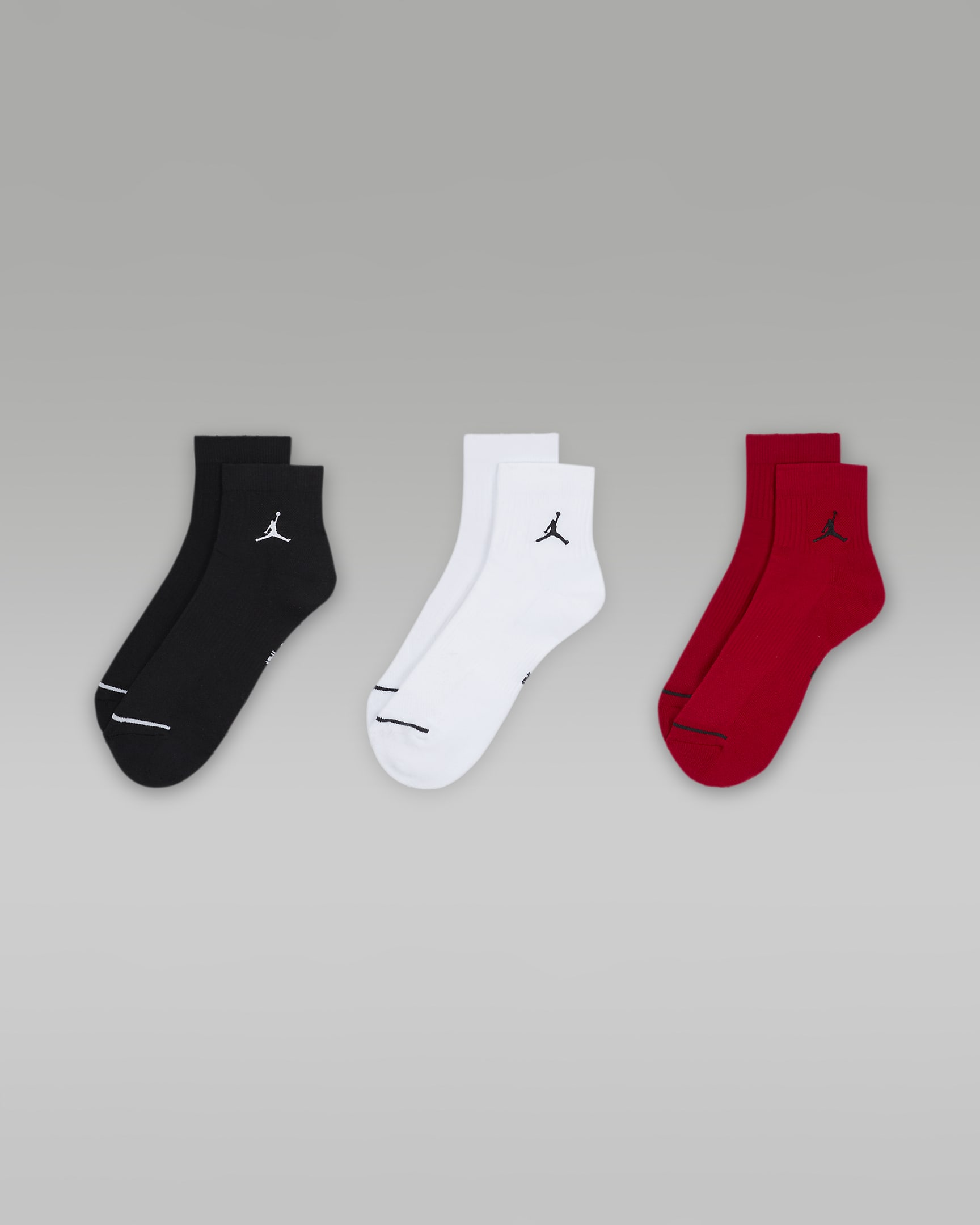 Jordan Everyday Ankle Socks (3 Pairs) - Multi-Colour