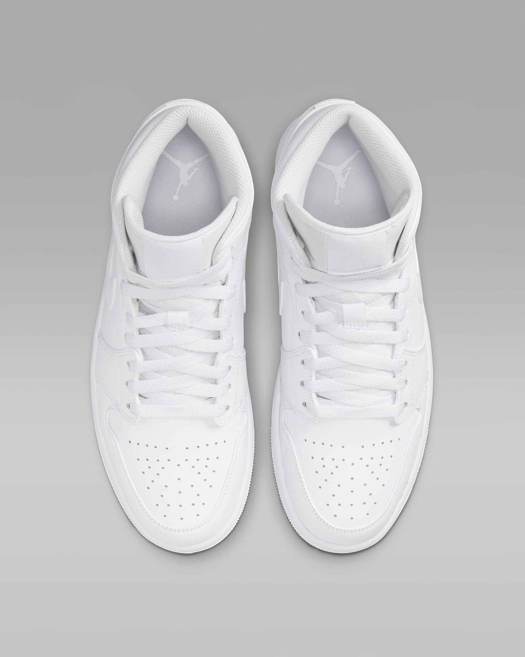 Sapatilhas Air Jordan 1 Mid - Branco/Branco/Branco