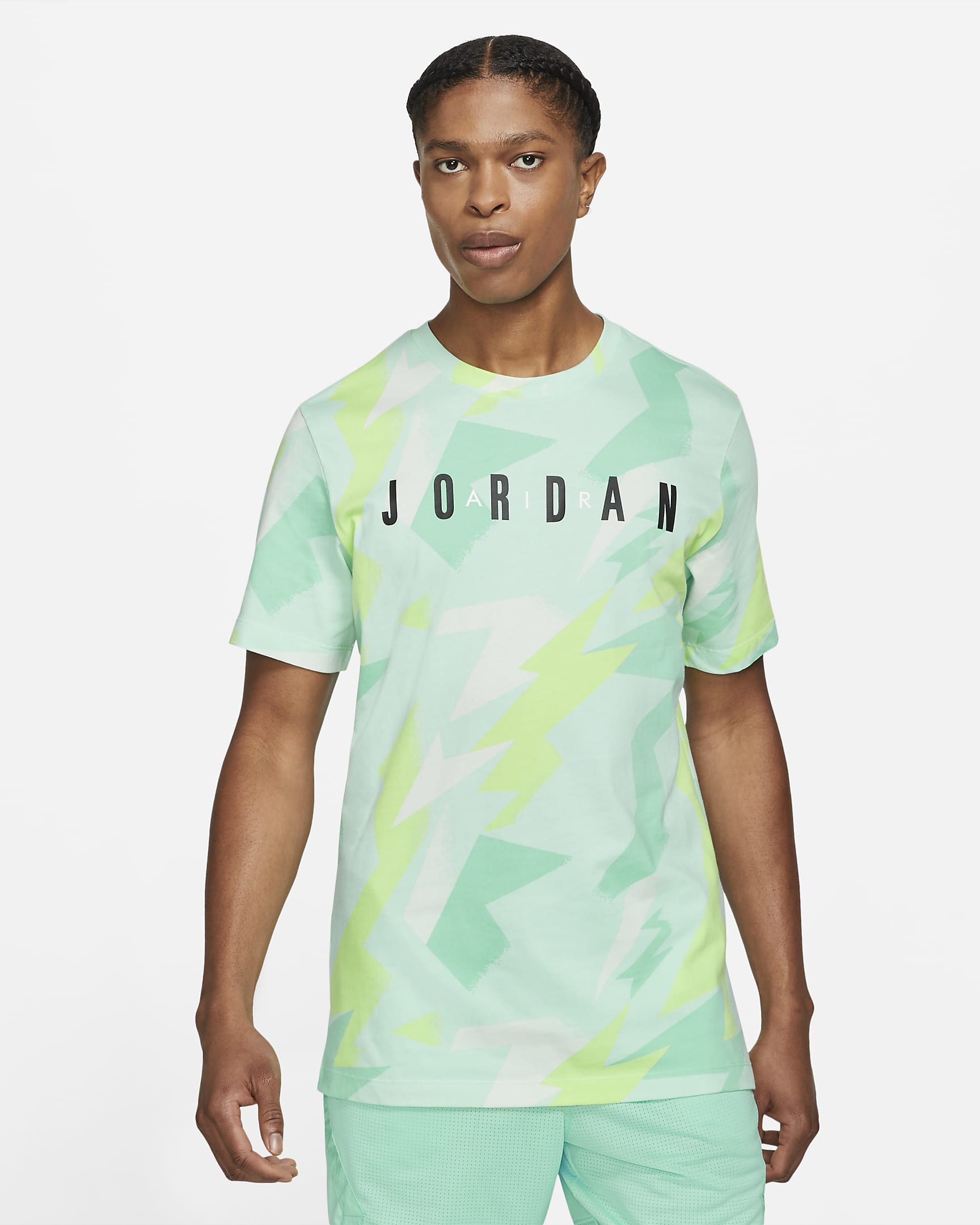 Jordan Jumpman Air Men's Short-Sleeve Printed T-Shirt - Light Dew/Barely Green