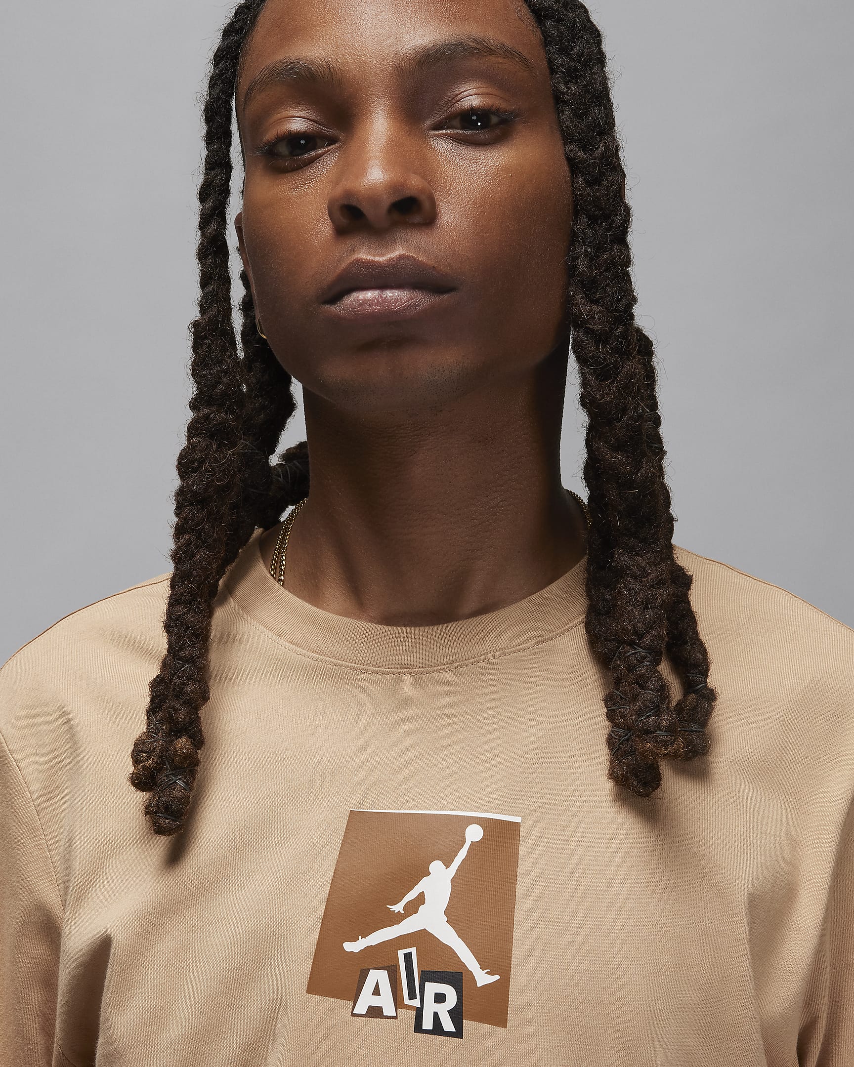 Jordan Brand Men's Graphic Long-Sleeve T-Shirt - Hemp/Sail