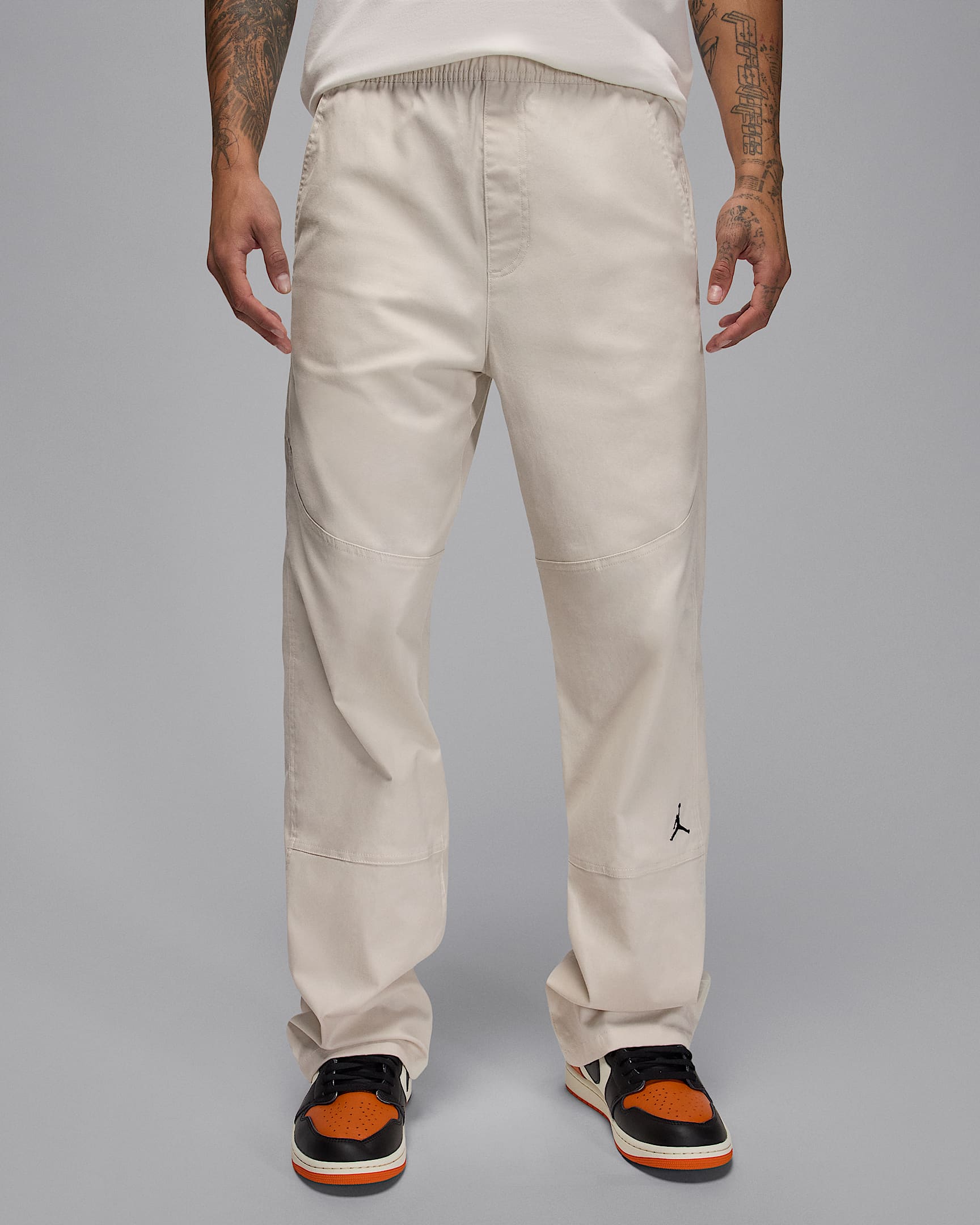 Jordan Essentials Men's Woven Trousers - Light Orewood Brown/Black