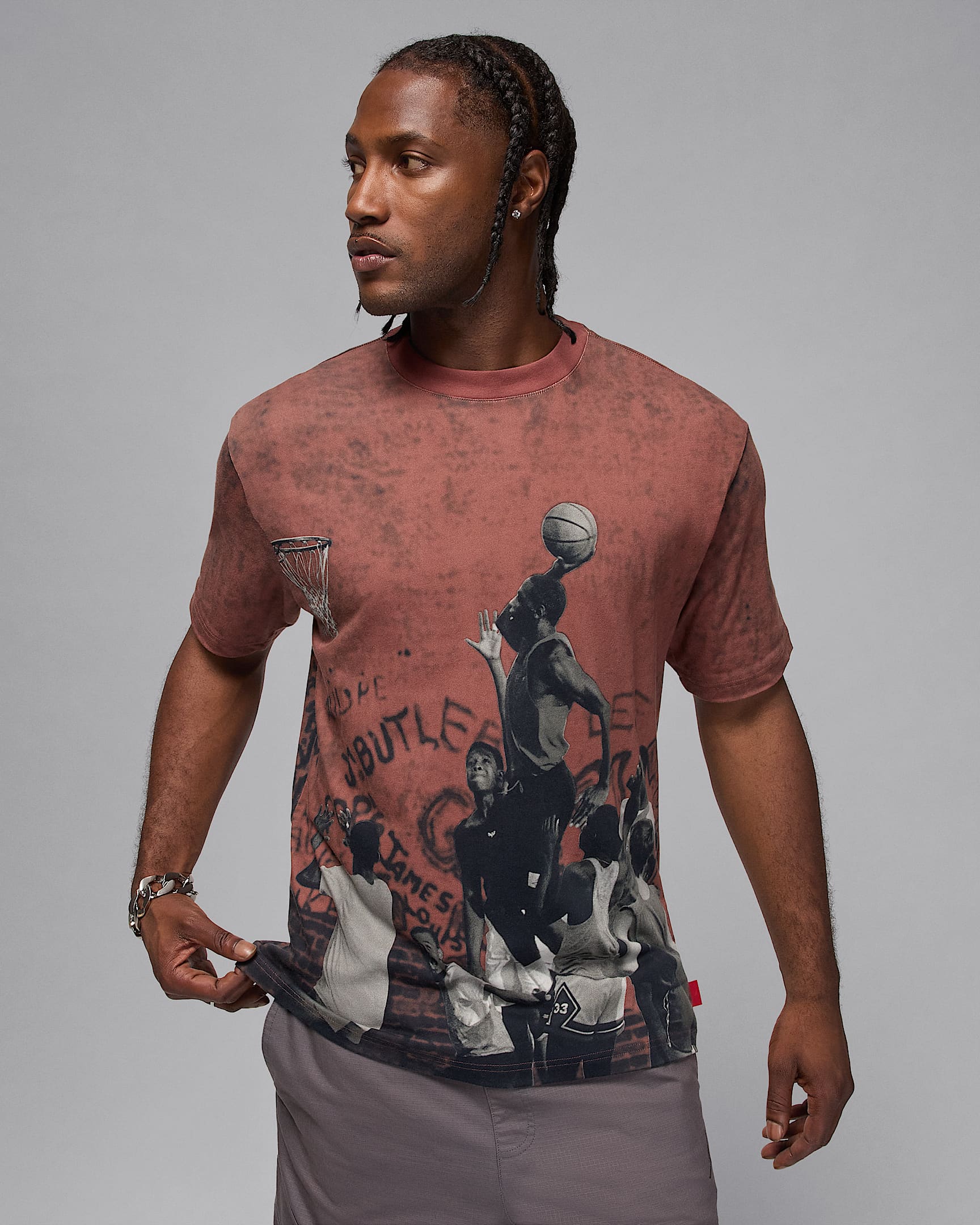 Air Jordan 85 Men's Graphic T-Shirt - Wings Jordan Red/Black