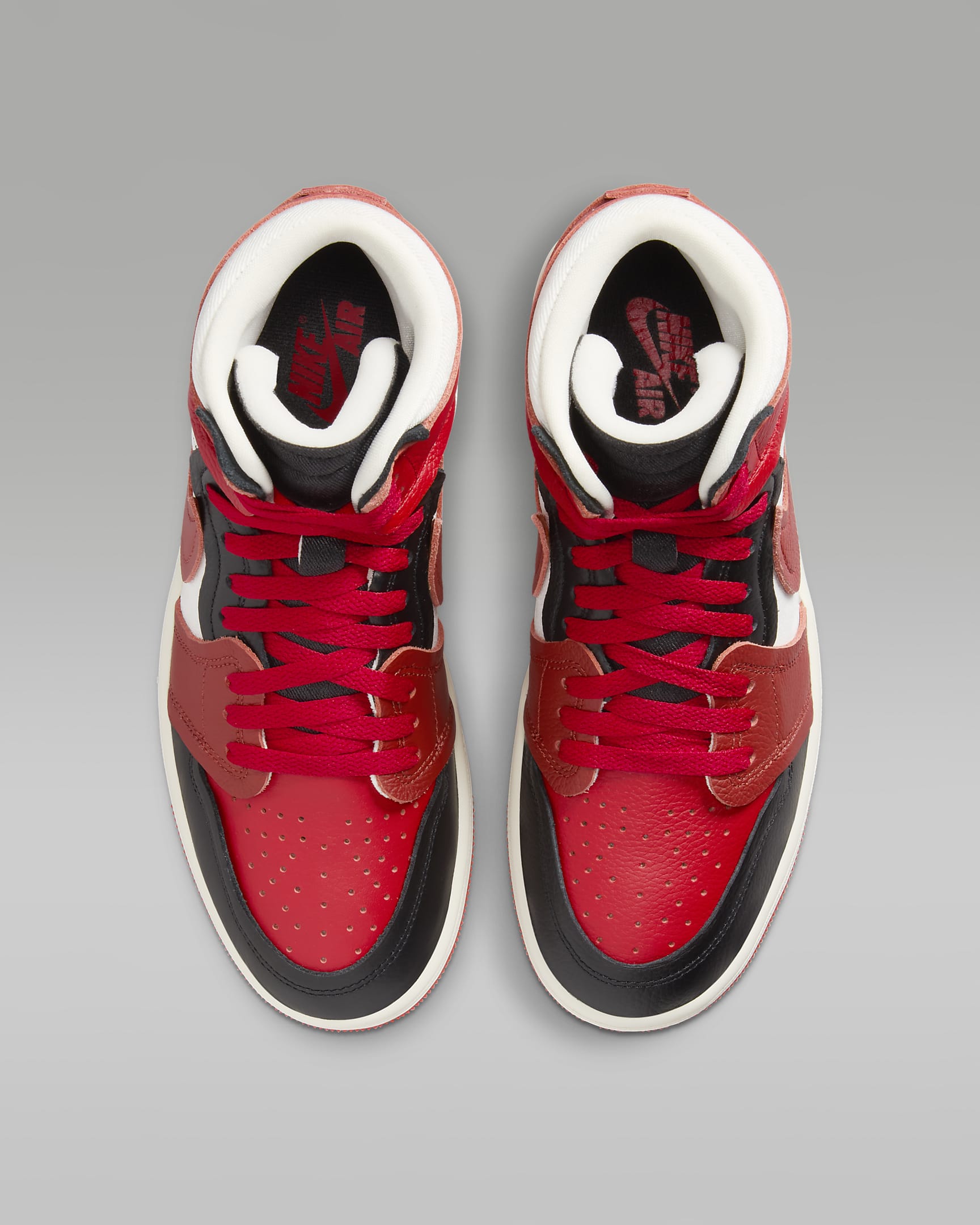 Air Jordan 1 高筒 Method of Make 女鞋 - Sport Red/黑色/Sail/Dune Red