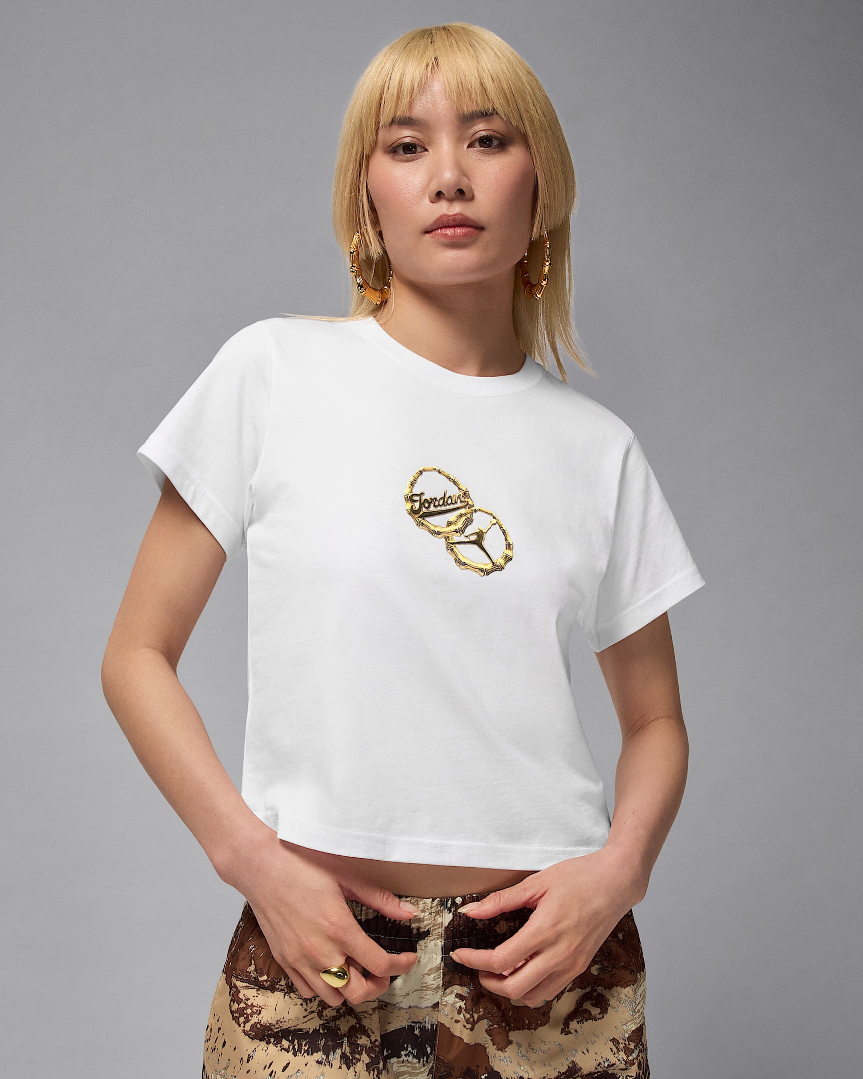 Jordan Brooklyn Women's T-Shirt - White/Black