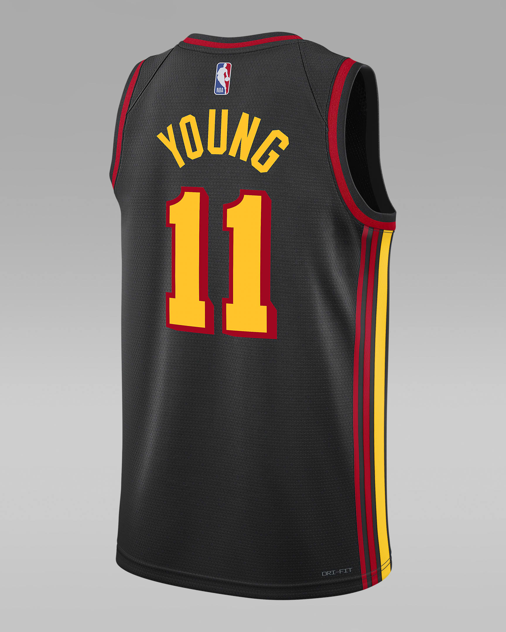 Maillot Jordan Dri-FIT NBA Swingman Atlanta Hawks Statement Edition pour homme - Noir