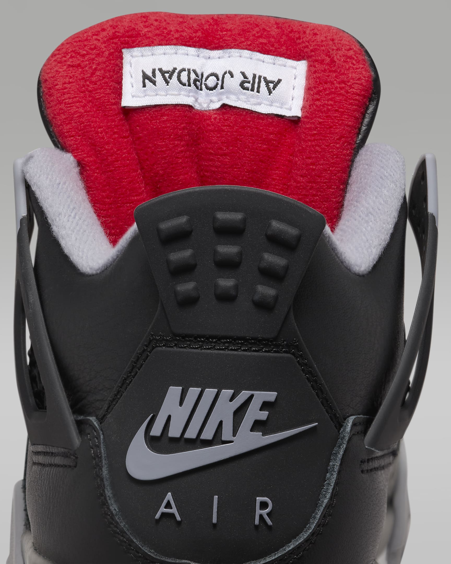 Calzado para niños grandes Air Jordan 4 Retro "Bred Reimagined" - Negro/Gris cemento/Blanco cumbre/Rojo pasión