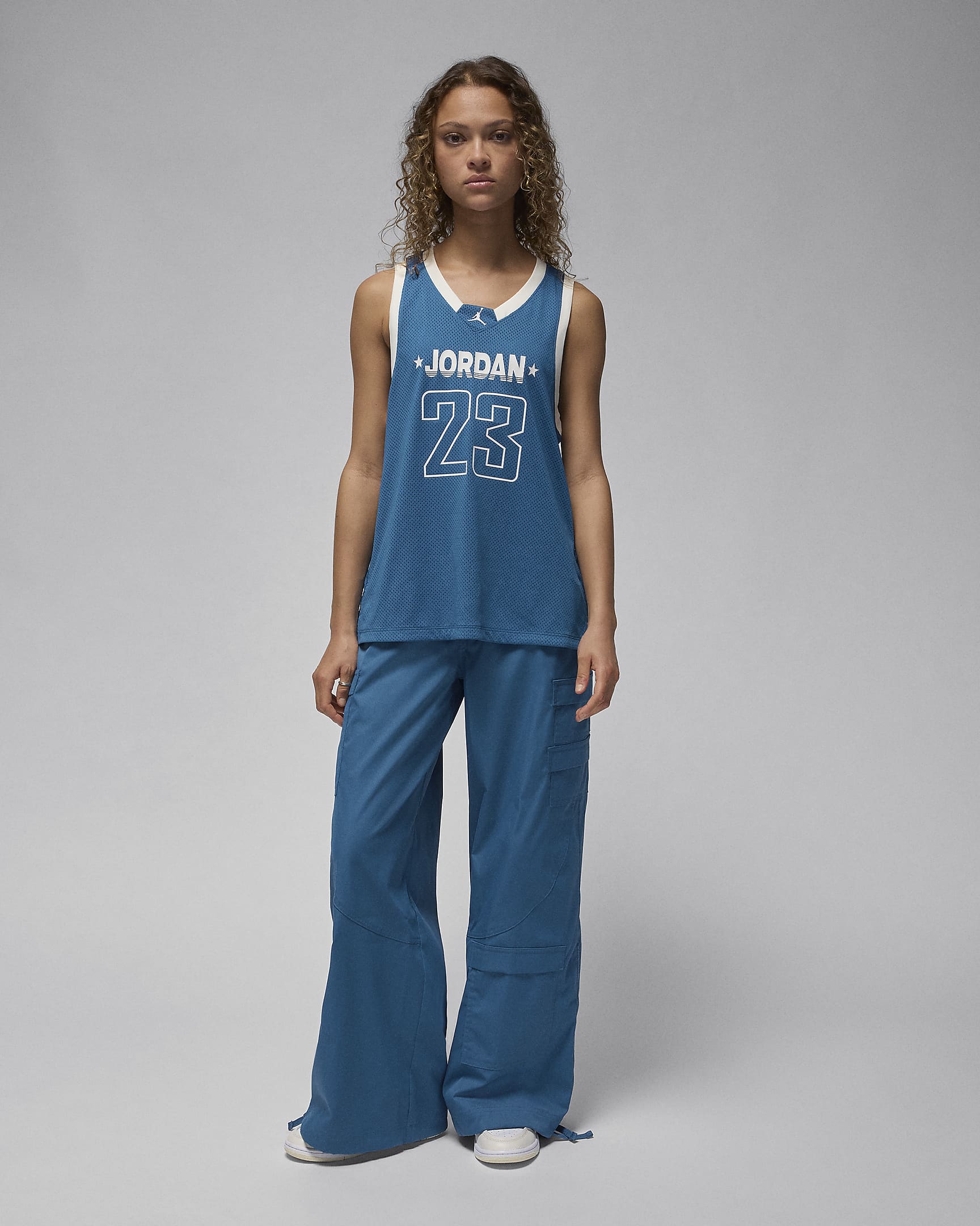 Jordan 23 Jersey Women's Tank Top - Industrial Blue/Sail/Sail