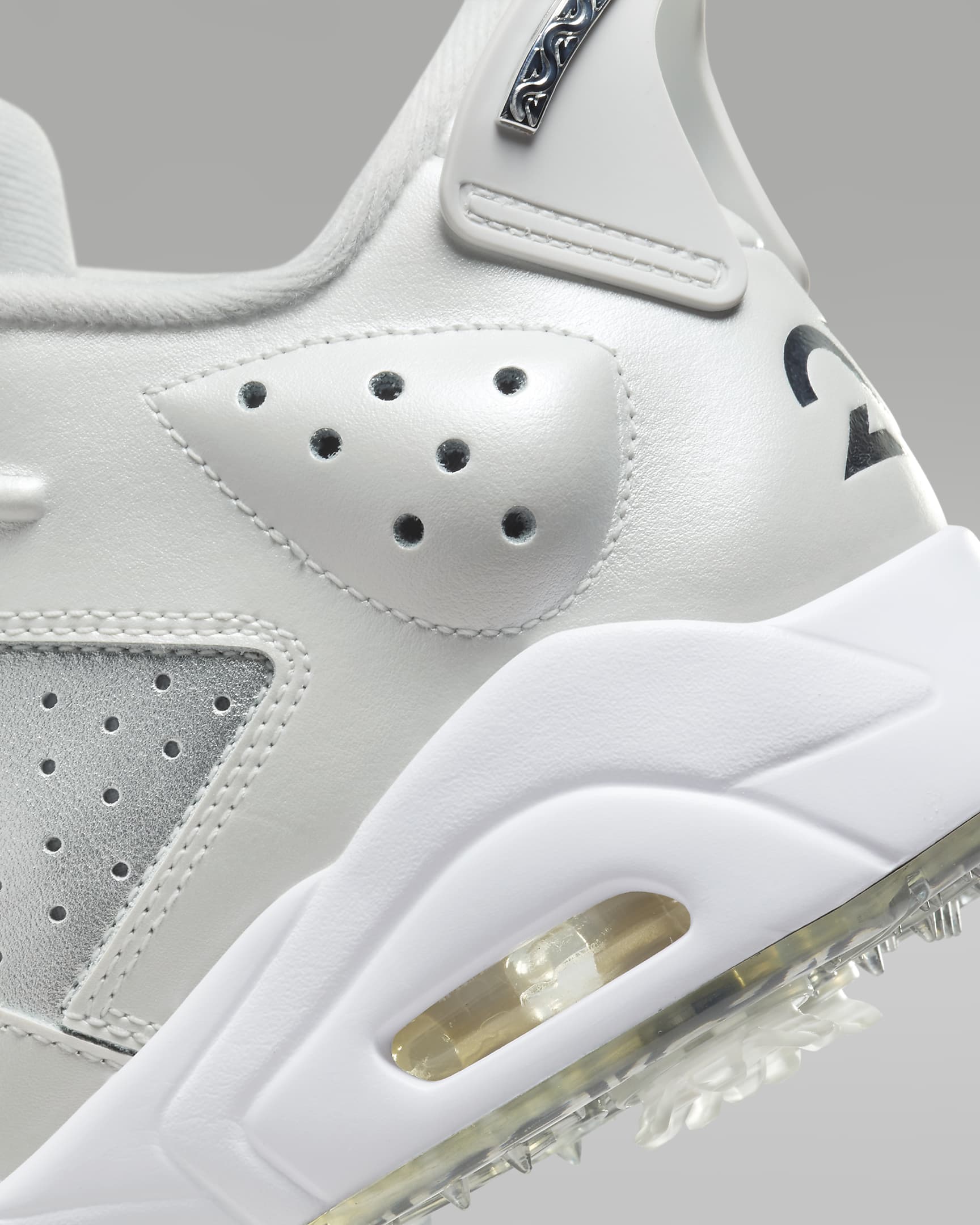 Calzado de golf para hombre Jordan Retro 6 NRG - Polvo fotón/Blanco/Plata metalizado