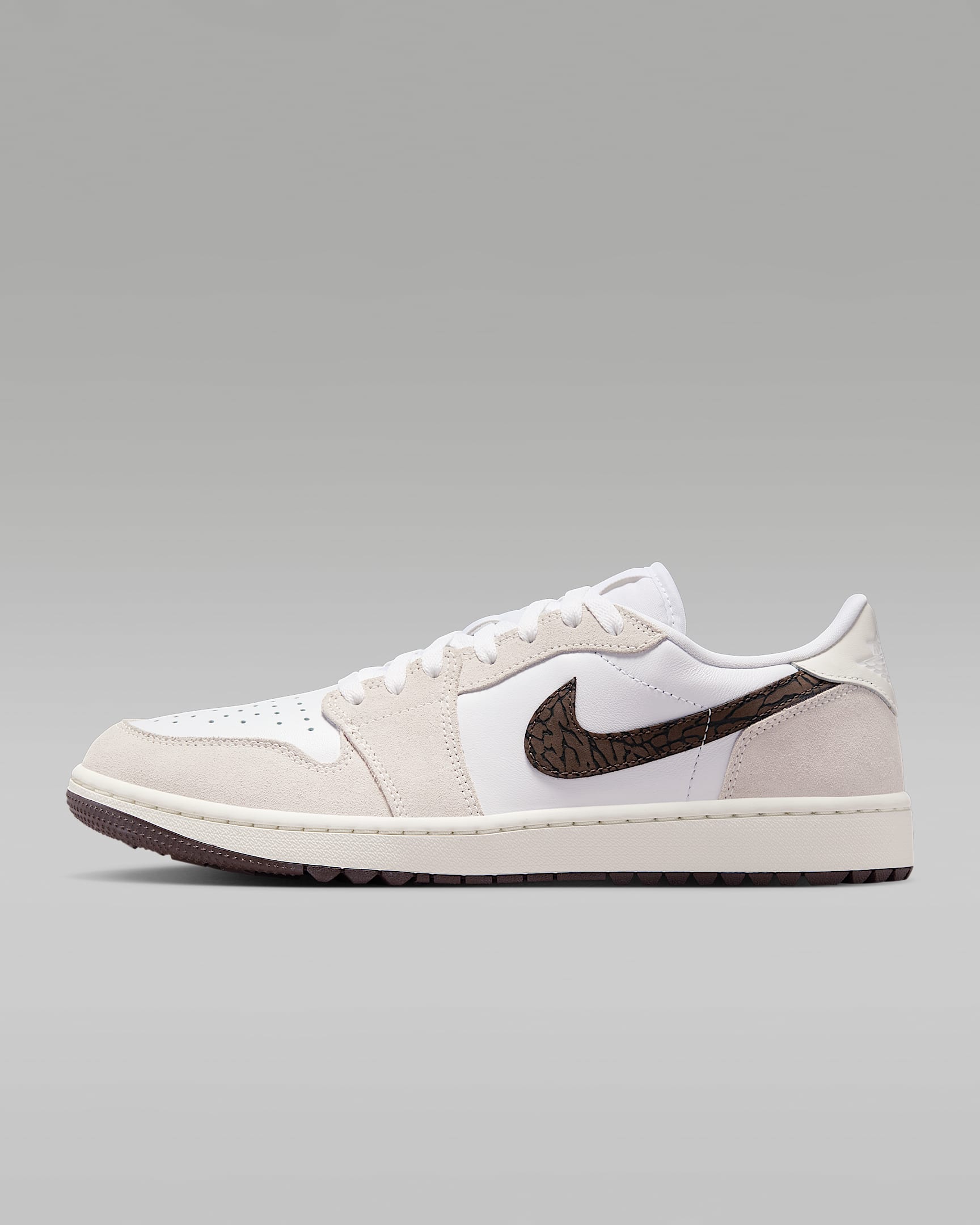 Air Jordan 1 Low G Golf Shoes - White/Phantom/Baroque Brown