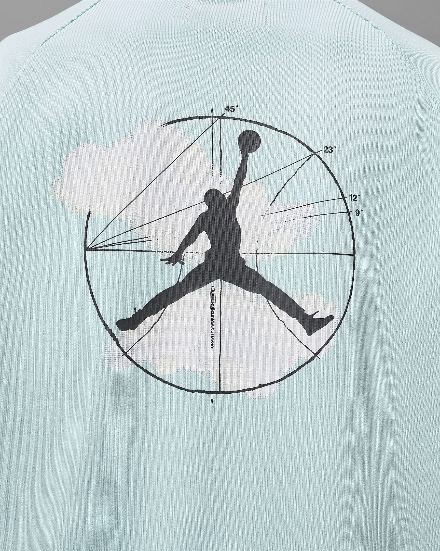 Jordan Dri-FIT Sport kapucnis, belebújós, mintás férfi polárpulóver - Jade Ice/Fekete