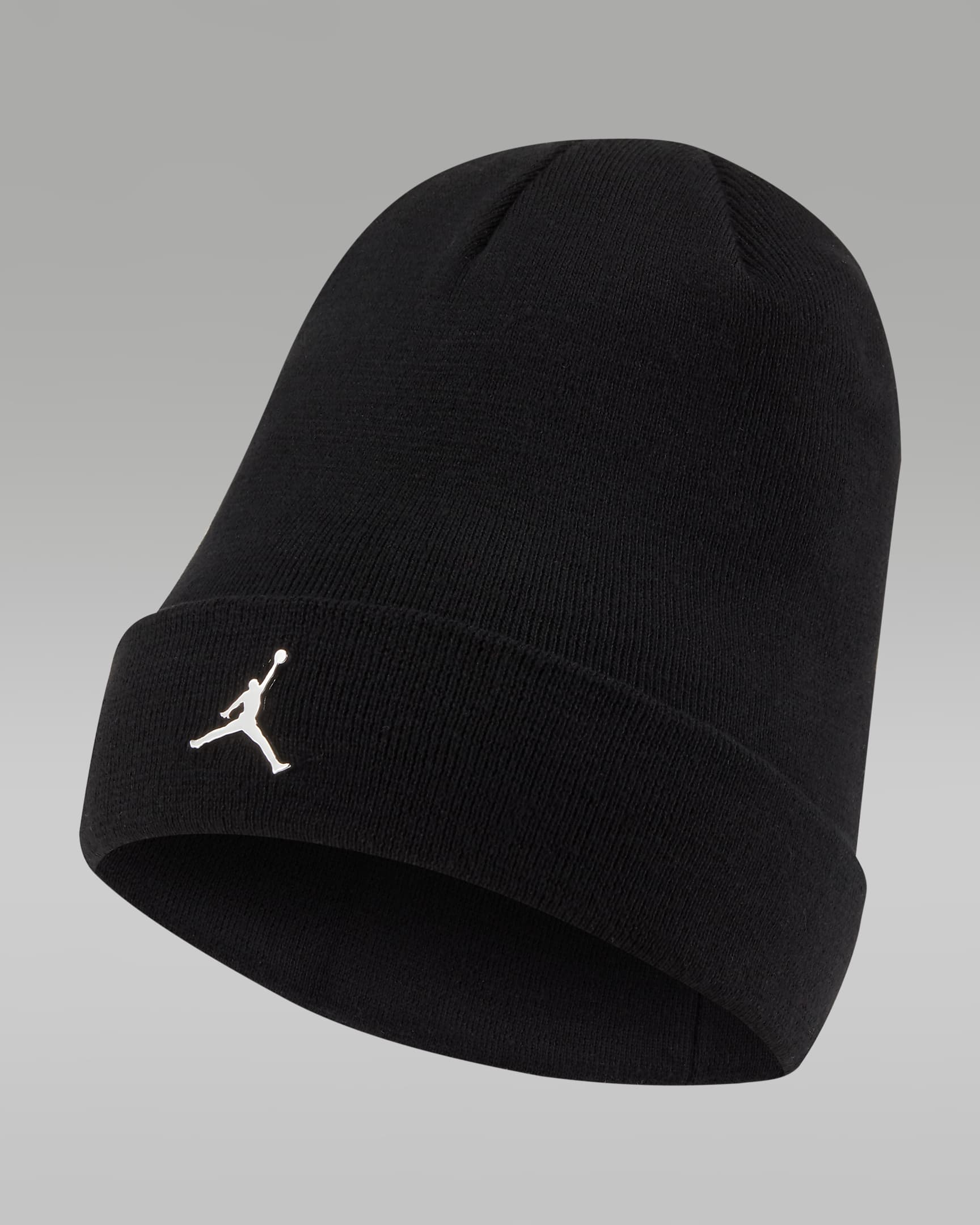 Jordan Jumpman Metal Cuffed Beanie - Black/Metallic Silver
