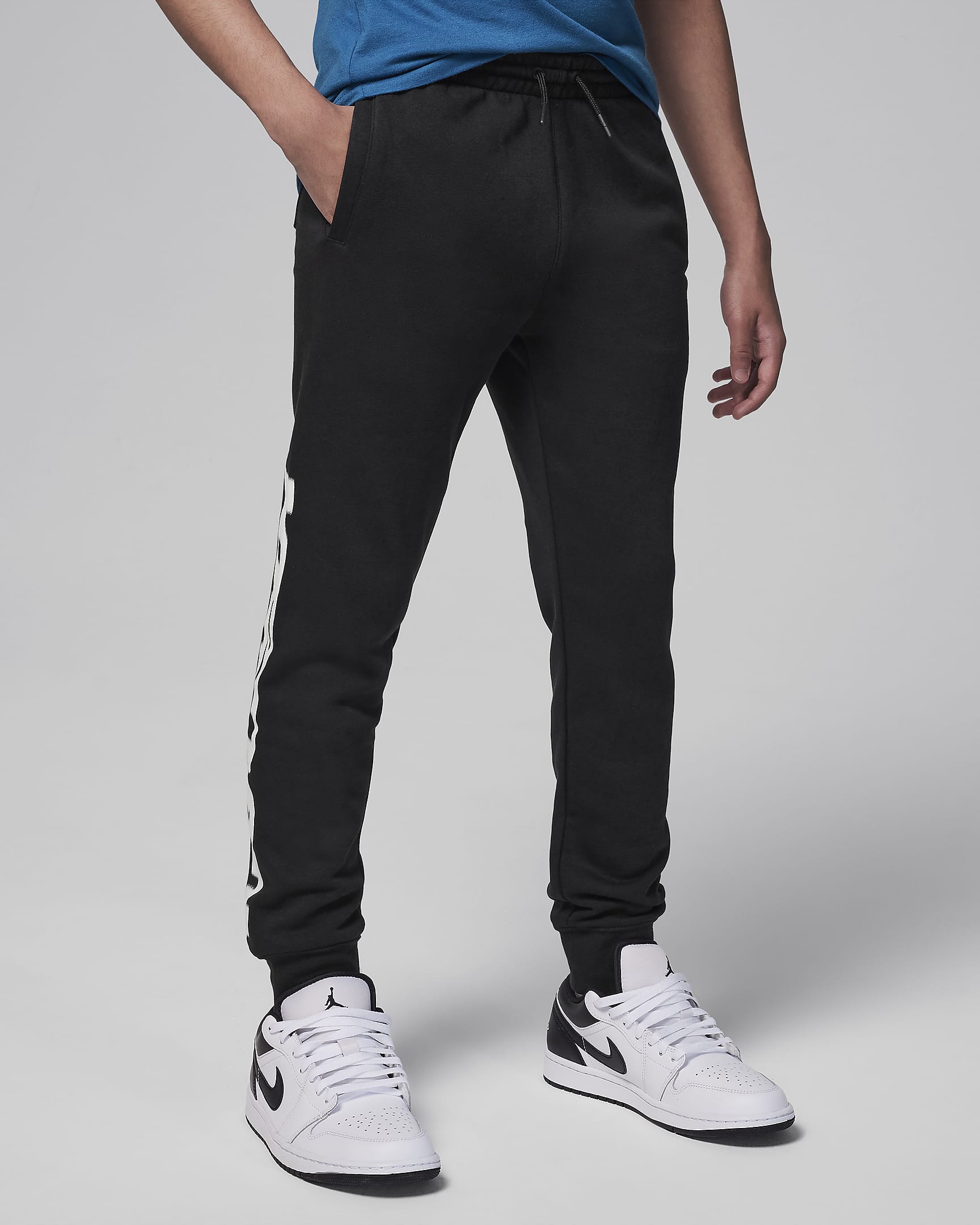 Jordan MJ Flight MVP Older Kids' Fleece Trousers - Black