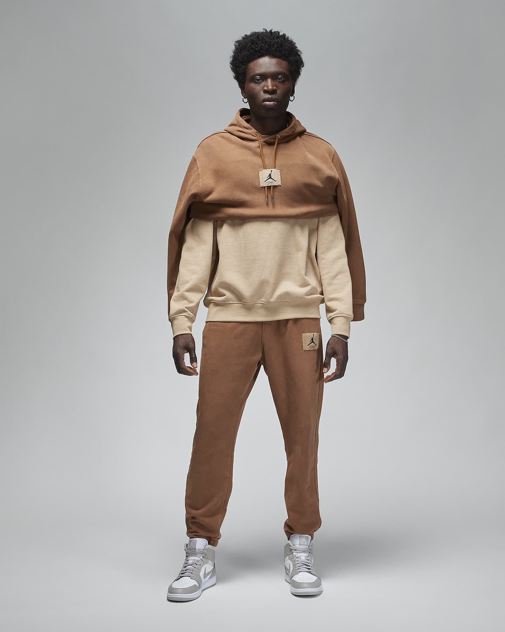 Jordan Flight Fleece férfi melegítőnadrág - Light British Tan