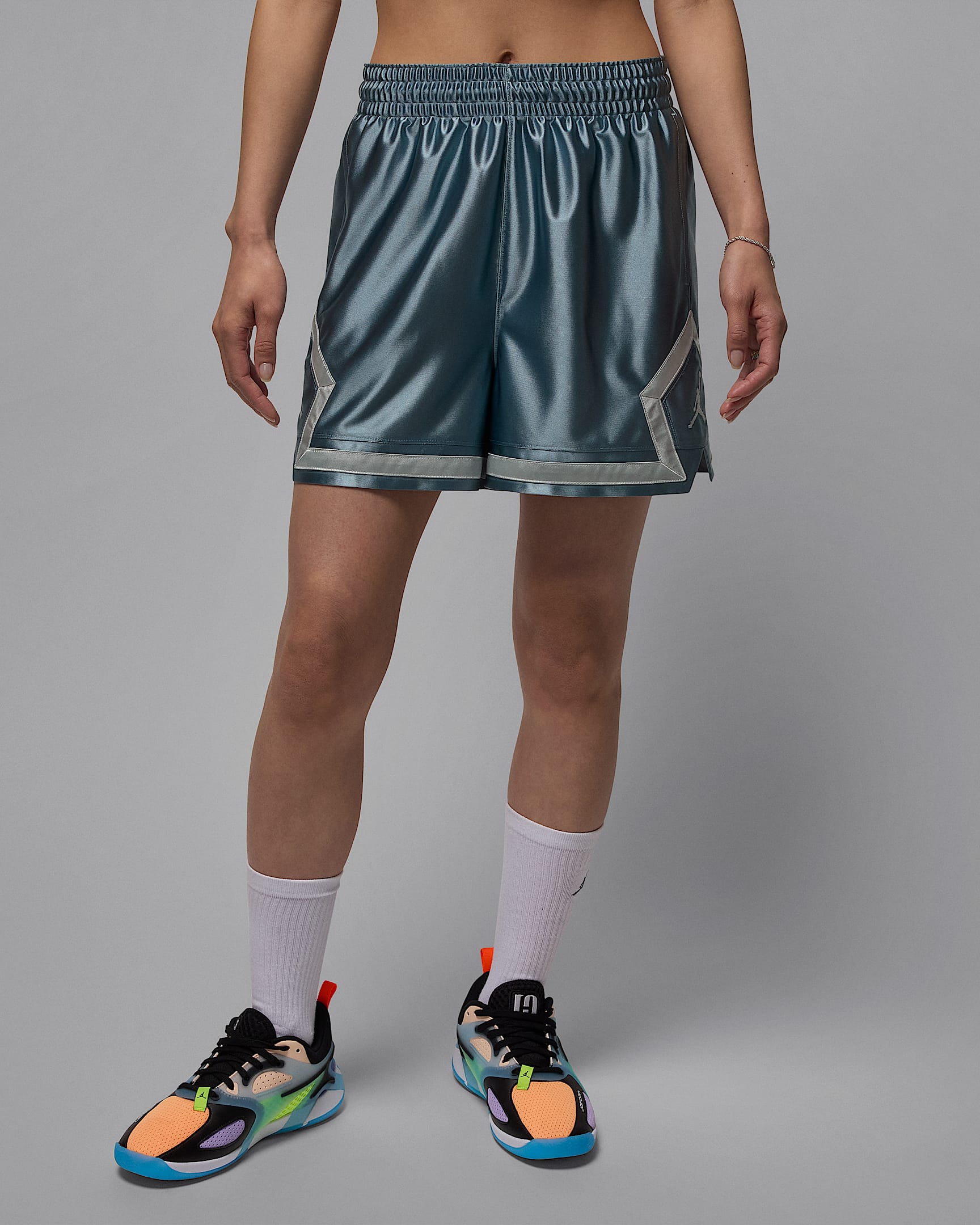 Shorts Diamond 10 cm Dri-FIT Jordan Sport – Donna - Aviator Grey/Light Silver