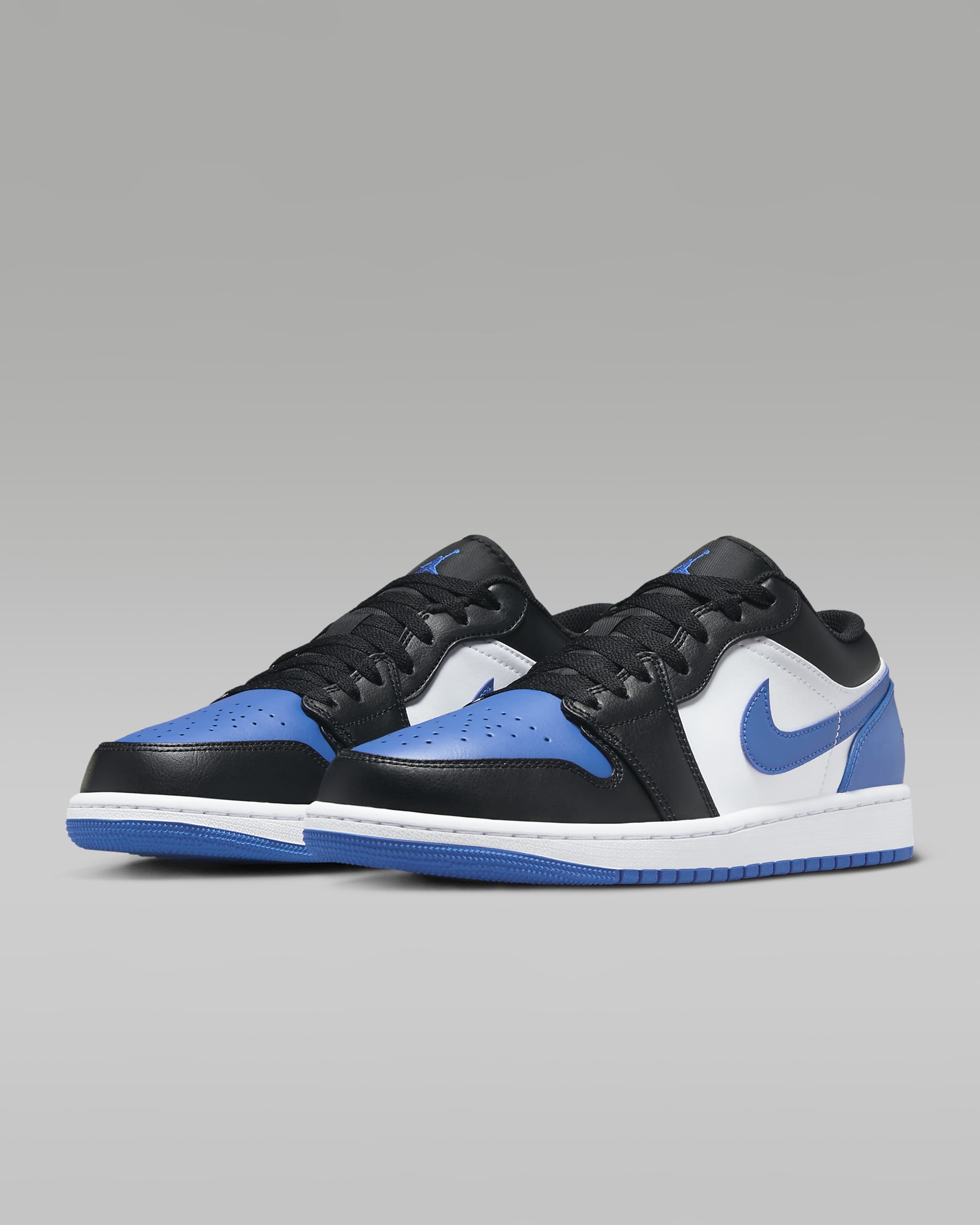 Air Jordan 1 Low Men's Shoes - White/Black/White/Royal Blue