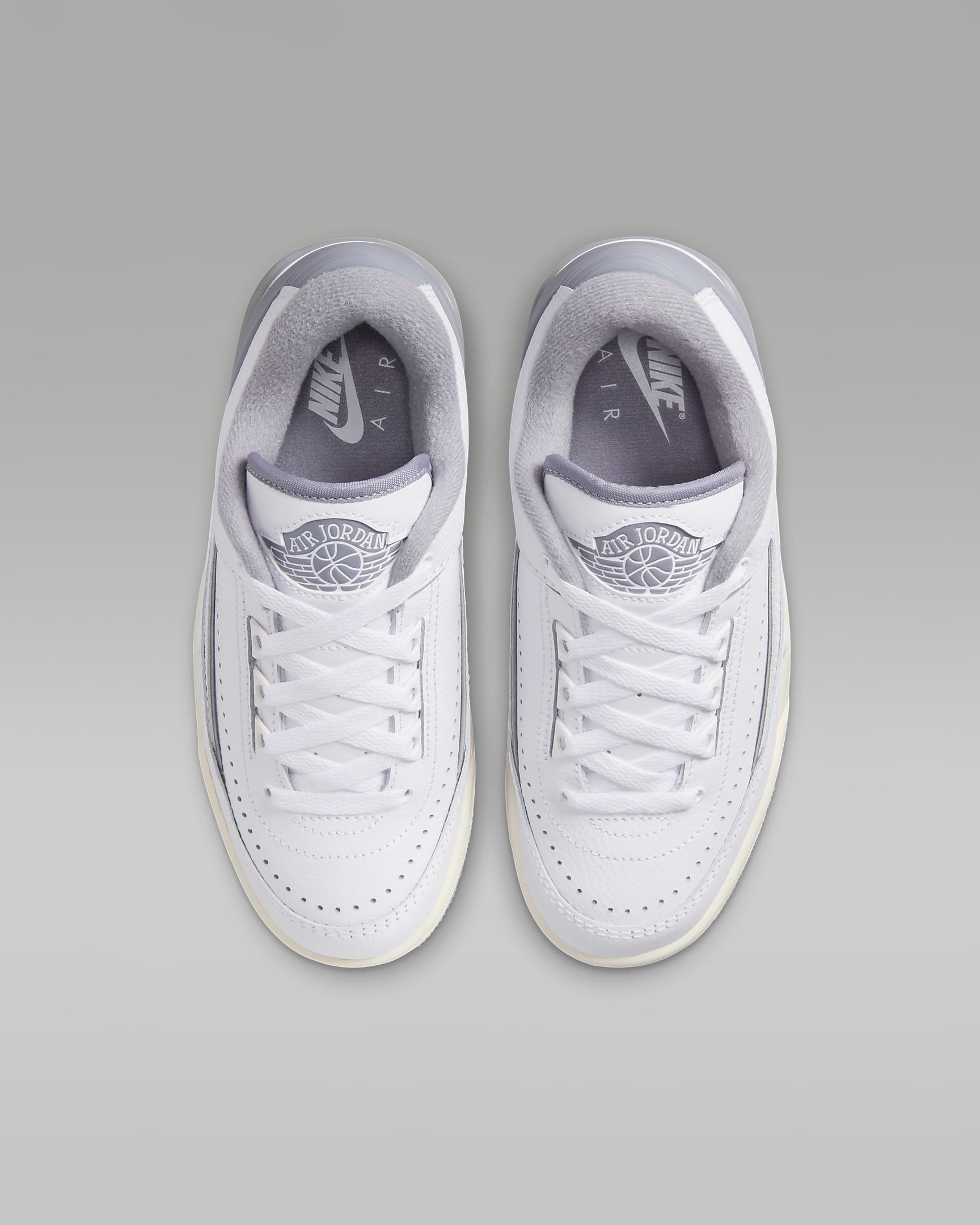 Calzado para niños grandes Jordan 2/3 - Blanco/Vela/Gris cemento